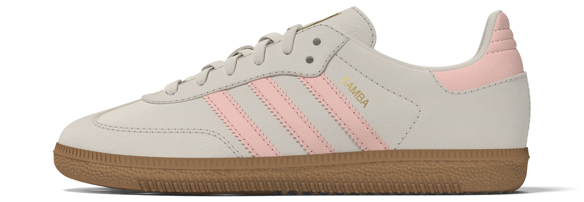 KIDS ADIDAS SAMBA OG C (WONDER WHITE/PINK)