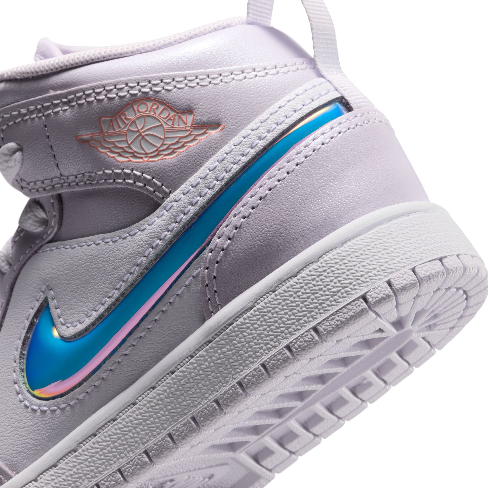 KIDS JORDAN 1 MID SE PS (BARELY GRAPE/ATOMIC PINK/WHITE)