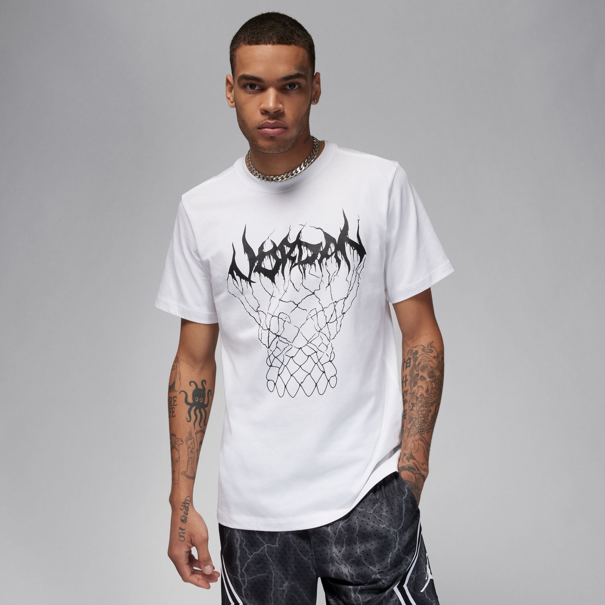 Men's Jordan Dri-FIT Sport Graphic T-Shirt (White)