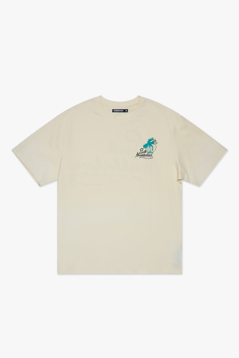 MENS 6TH NBRHD "PARADISE" T-SHIRT (CREAM)