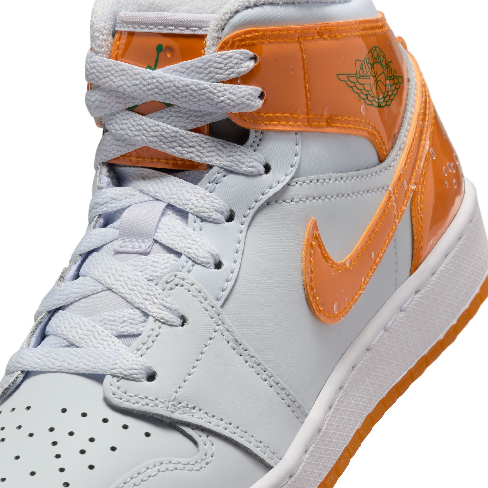 KIDS AIR JORDAN 1 MID SE GS ORANGE PEEL