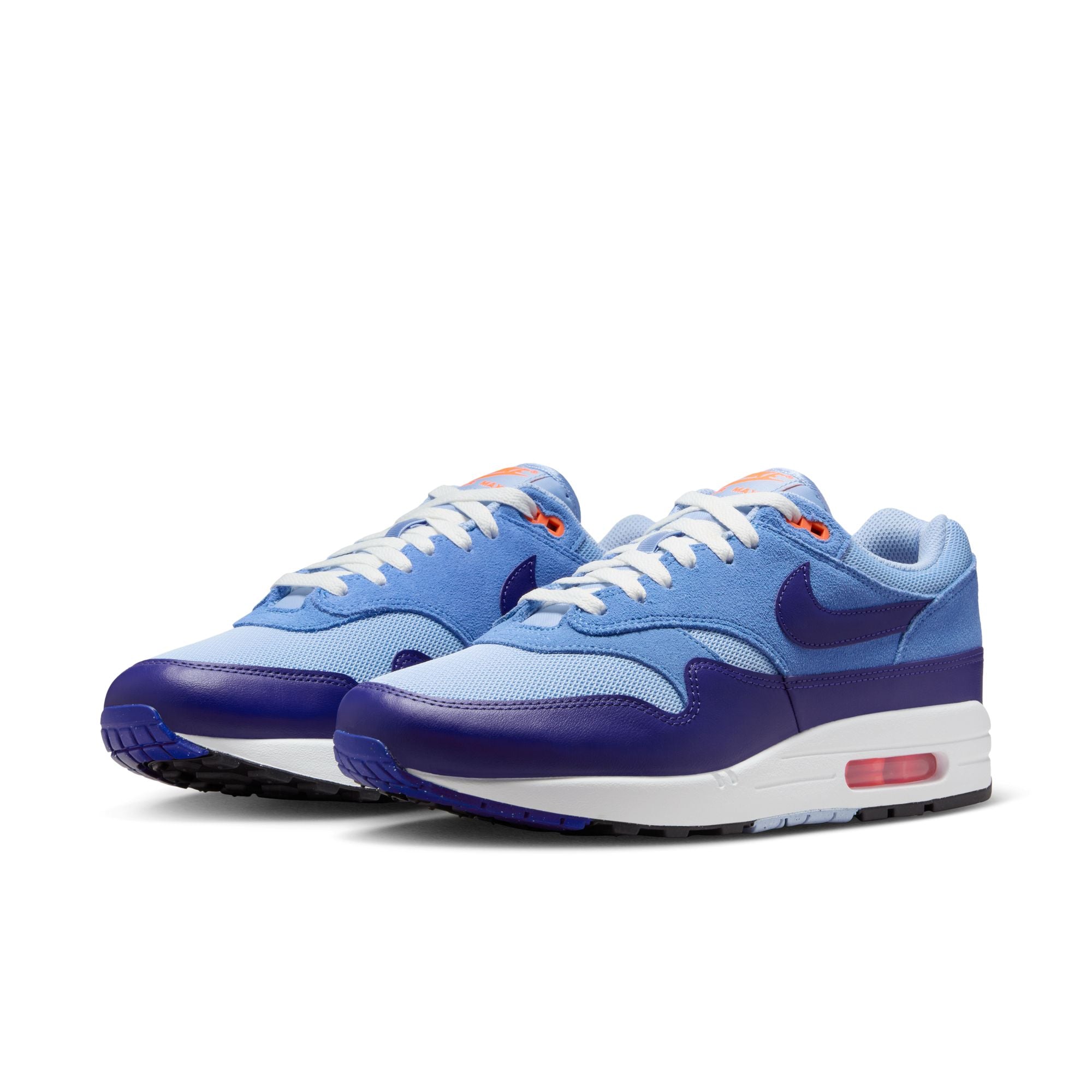 MENS NIKE AIR MAX 1 ESSENTIAL (PSYCHIC BLUE/DEEP ROYAL BLUE/HYPER PINK)