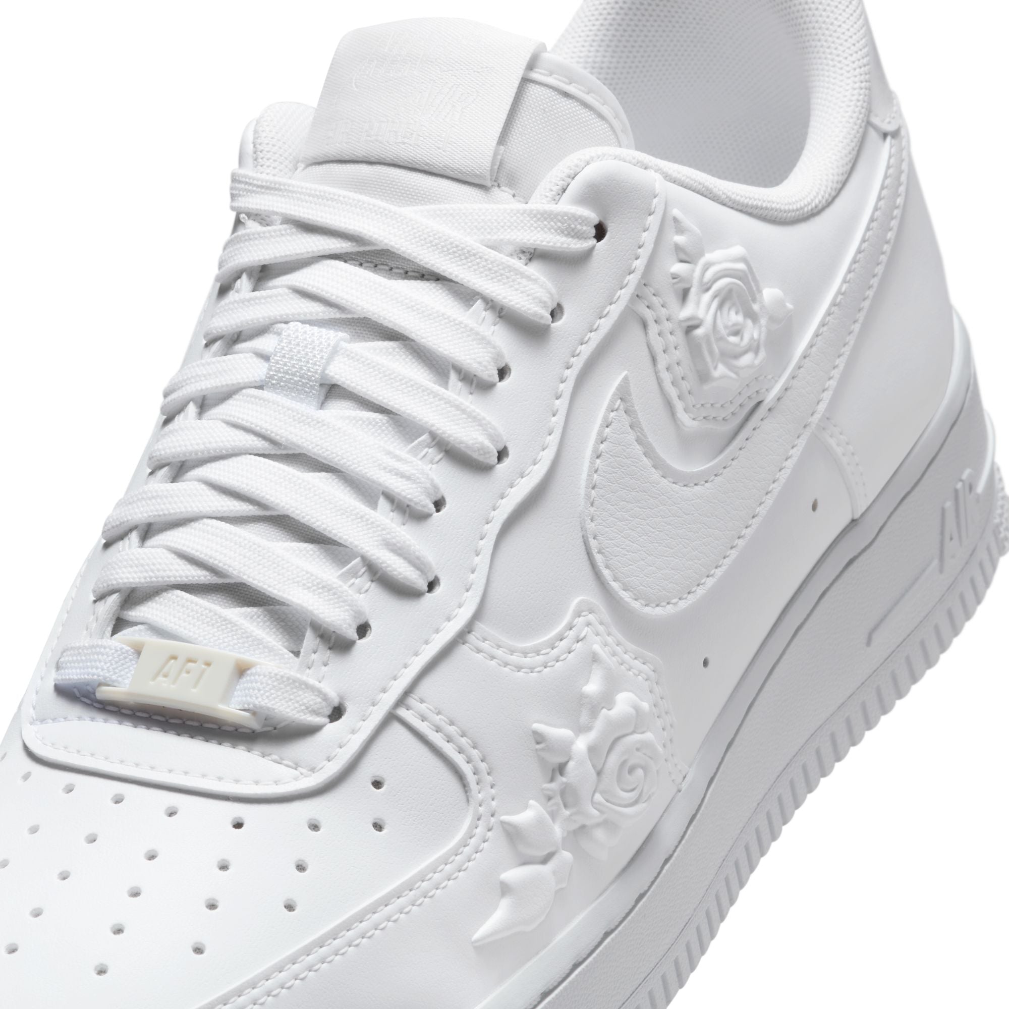 WOMENS NIKE AIR FORCE 1 '07 (WHITE ROSES)