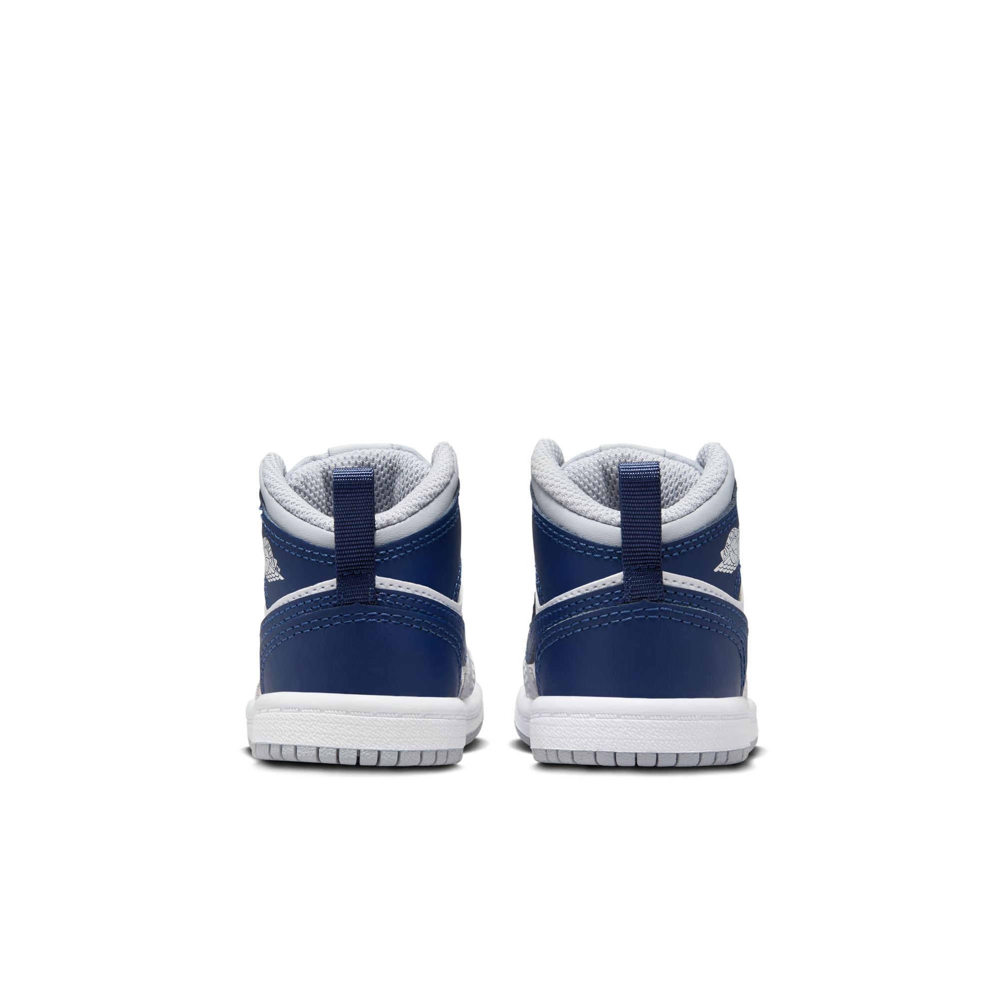 KIDS JORDAN 1 MID TD (WHITE/MIDNIGHT NAVY)