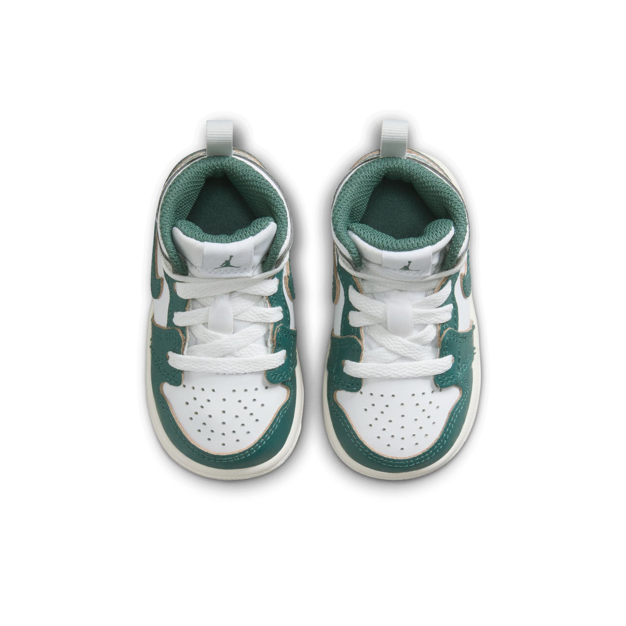 KIDS JORDAN 1 MID SE TD (WHITE/OXIDIZED GREEN/SAIL)