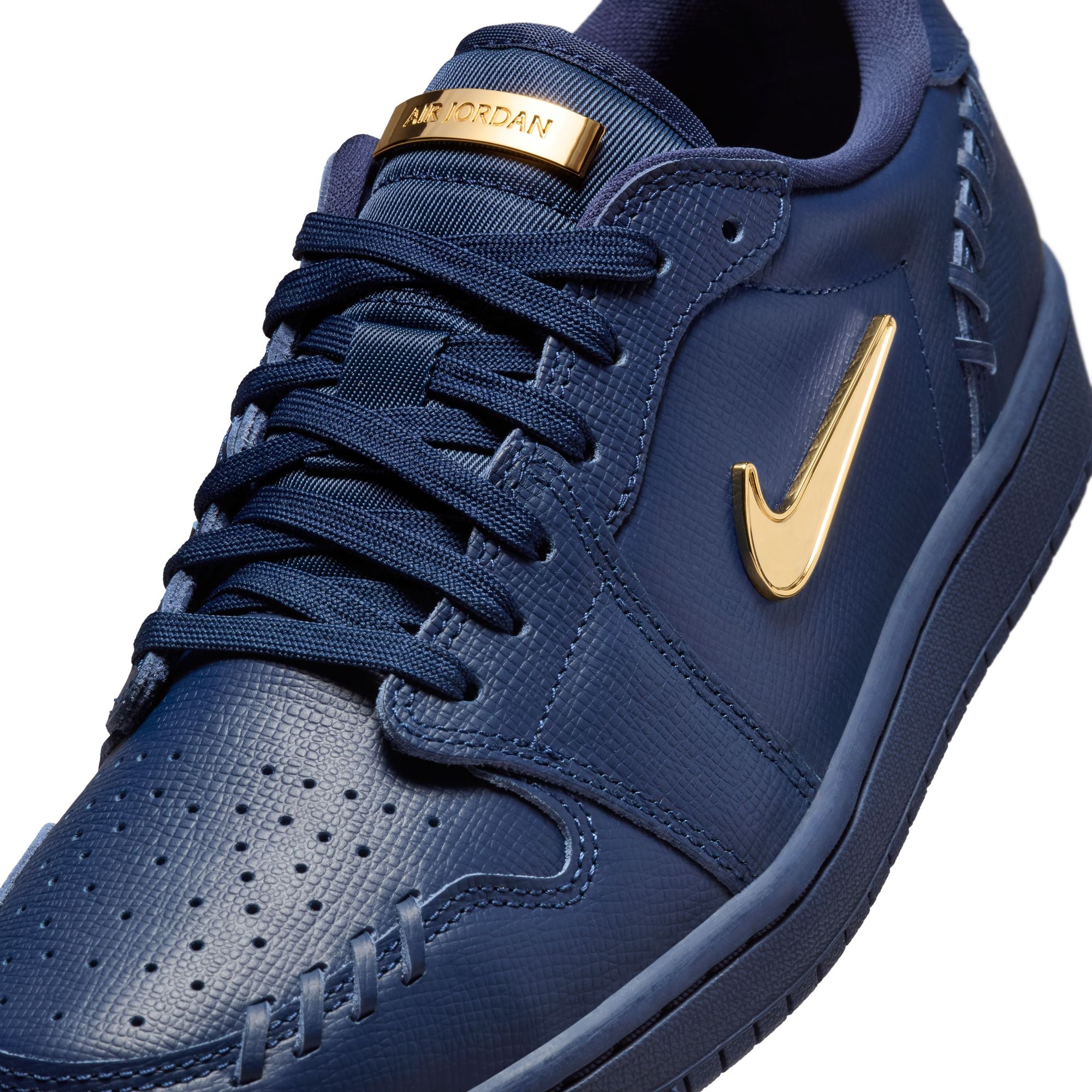 WOMENS AIR JORDAN 1 LOW MM (MIDNIGHT NAVY/METALLIC GOLD)