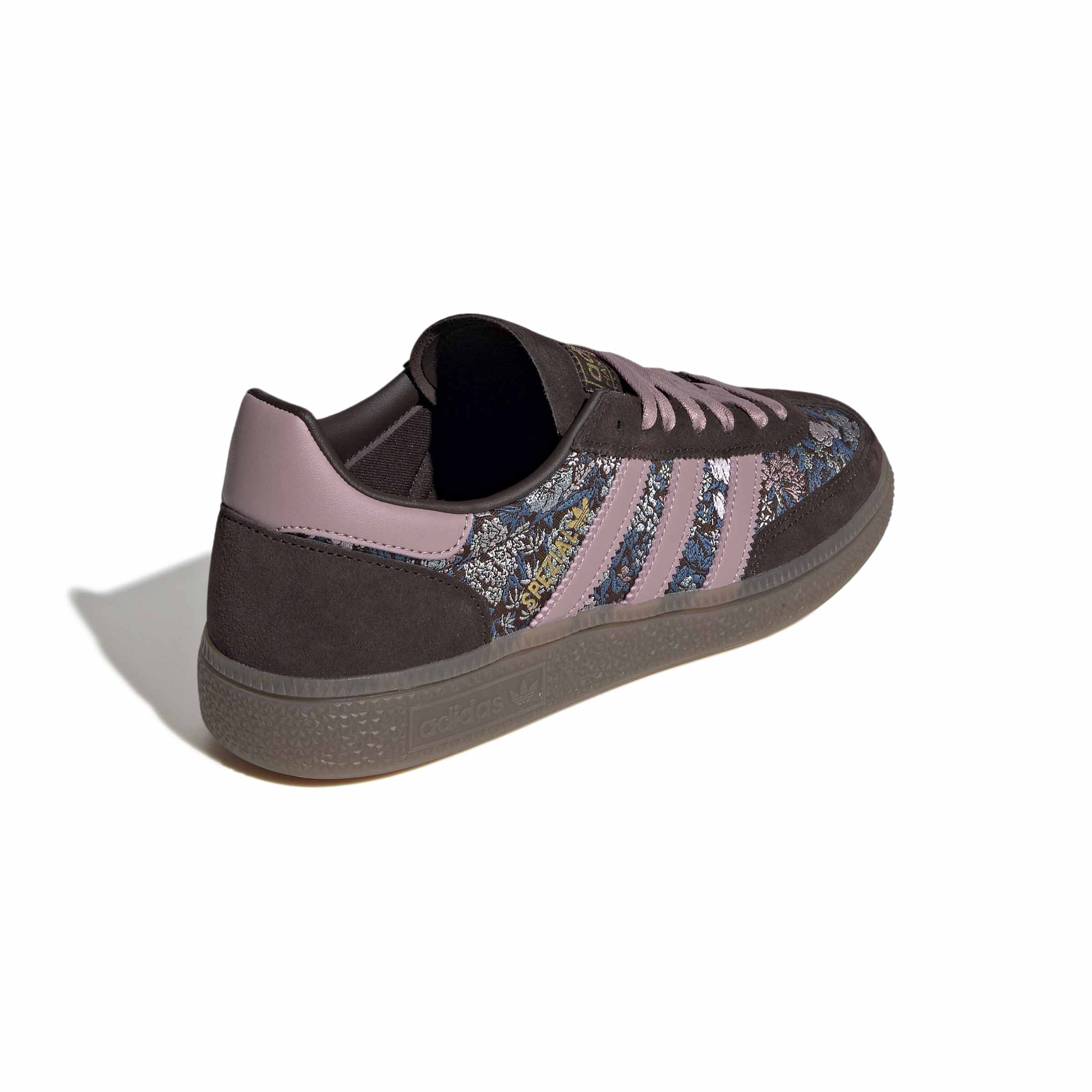 WOMENS ADIDAS HANDBALL SPEZIAL X LIBERTY LONDON (AURORA COFFEE / MAGIC MAUVE / GUM)