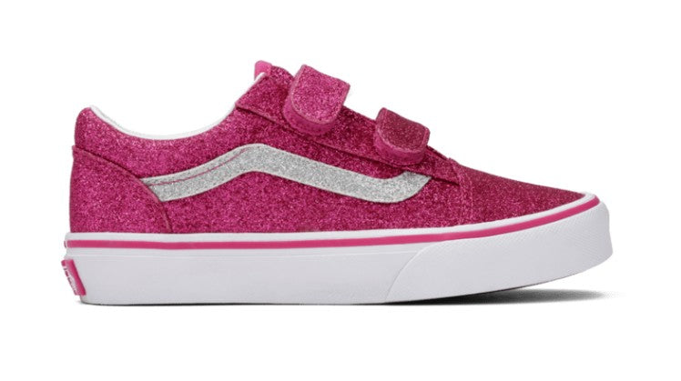 KIDS VANS OLD SKOOL V (GLITTER RASPBERRY ROSE)