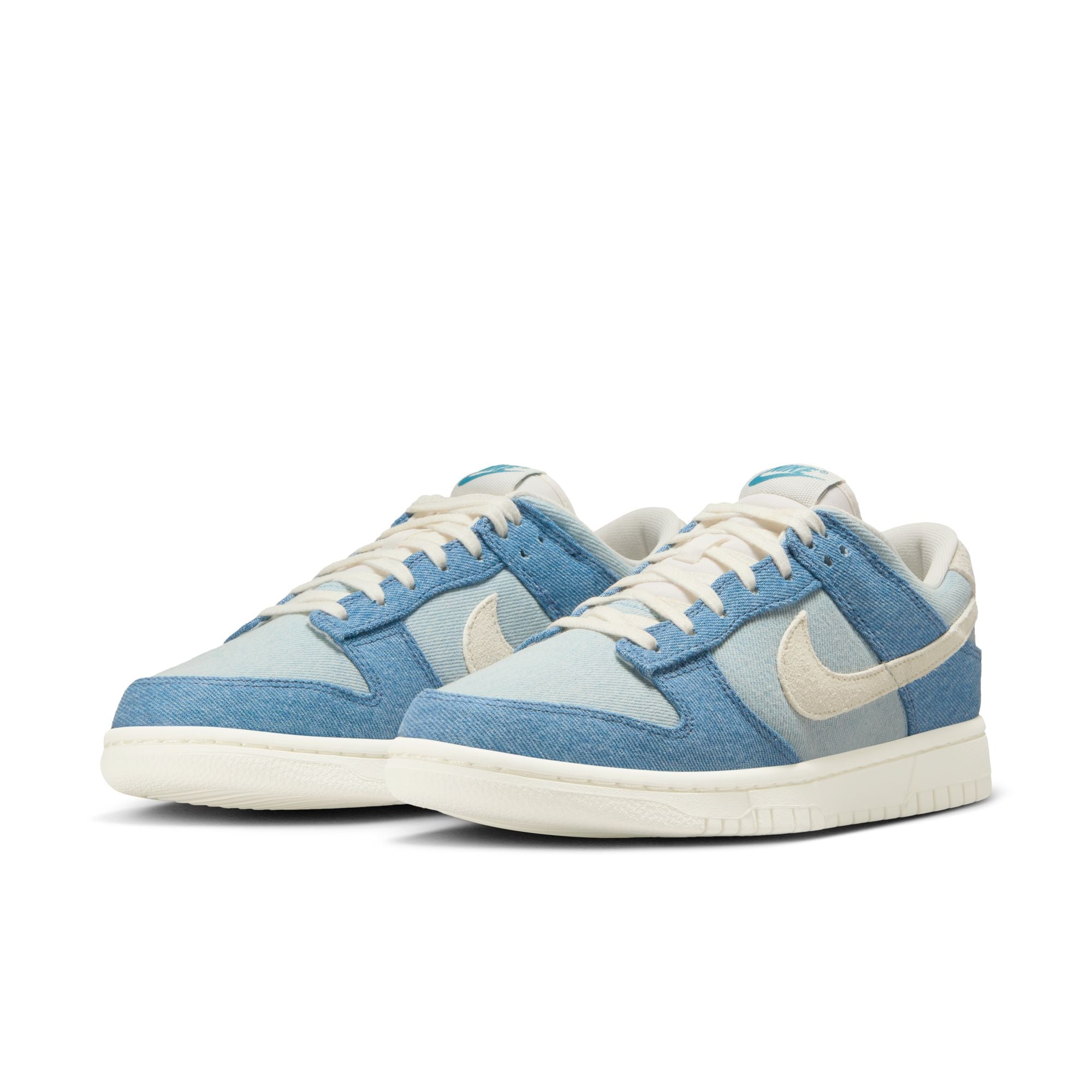 WOMENS NIKE DUNK LOW (SMOKEY BLUE/PALE IVORY/DENIM TURQ/OCHRE)