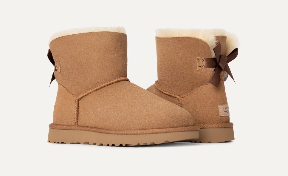 WOMENS UGG MINI BAILEY BOW II (CHESTNUT)