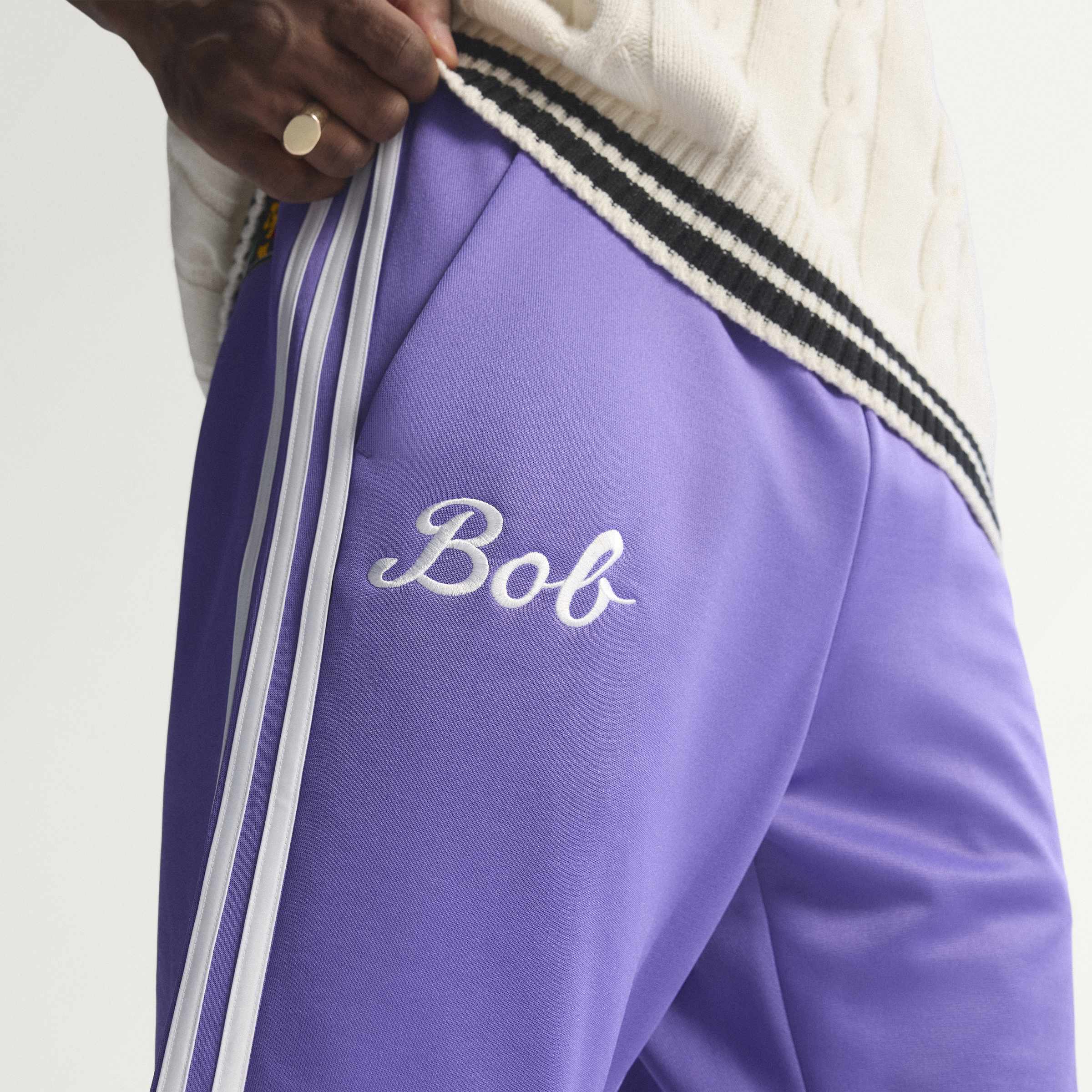 MENS ADIDAS BOB MARLEY ORIGINALS TRACK PANT (PURPLE RUSH)