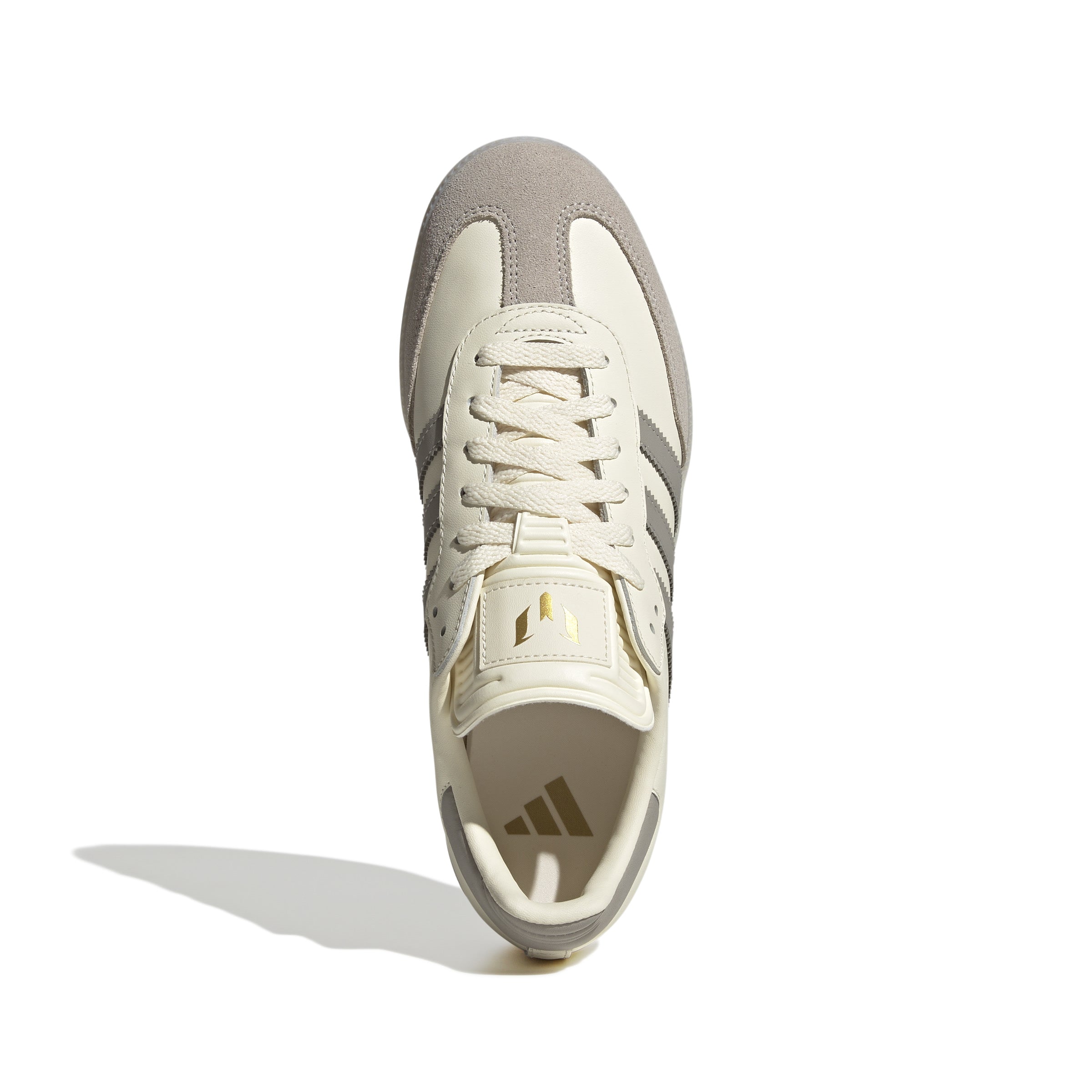 MENS ADIDAS SAMBA MESSI (CREAM WHITE / LIGHT BROWN / GOLD METALLIC)