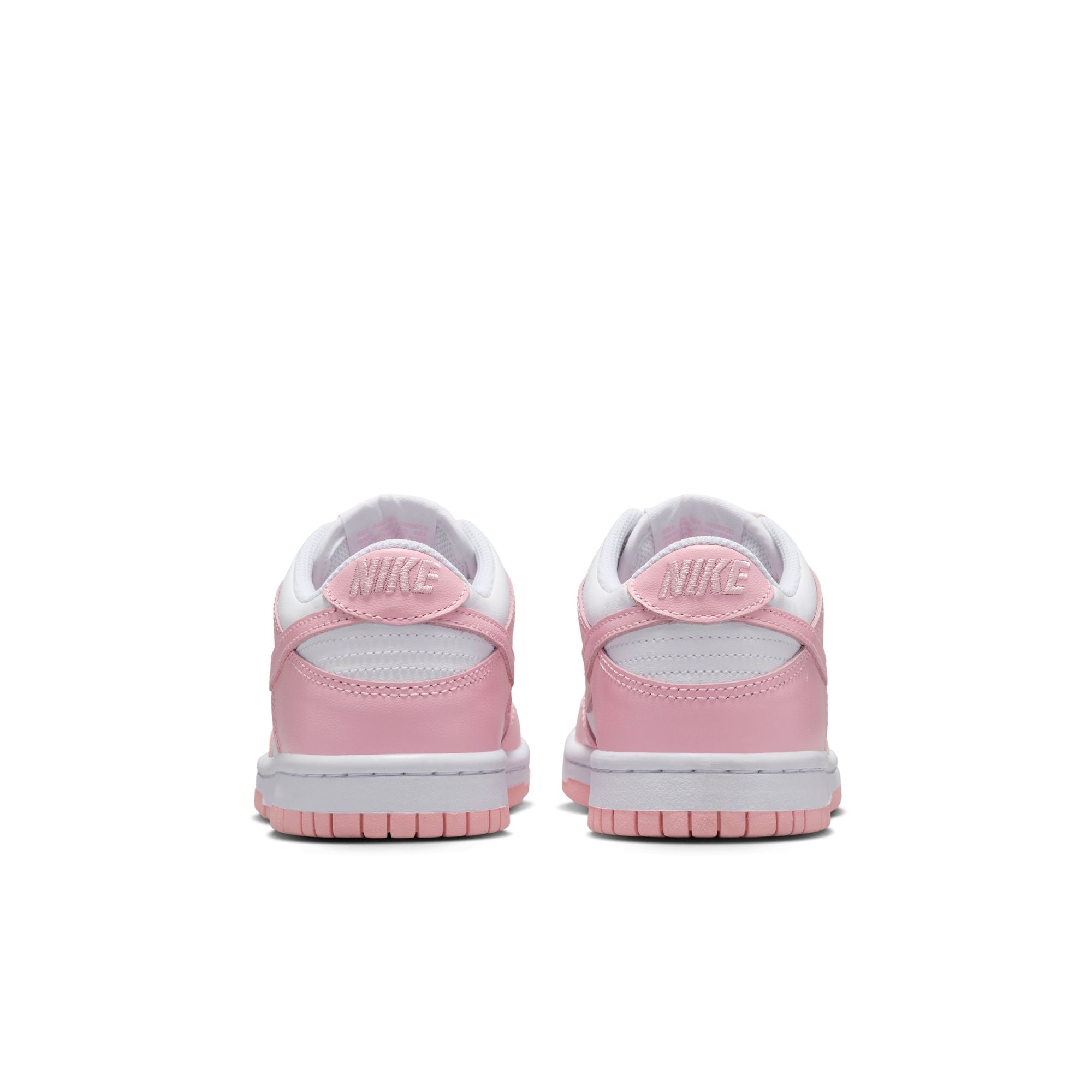 KIDS NIKE DUNK LOW GS (WHITE/MED SOFT PINK)