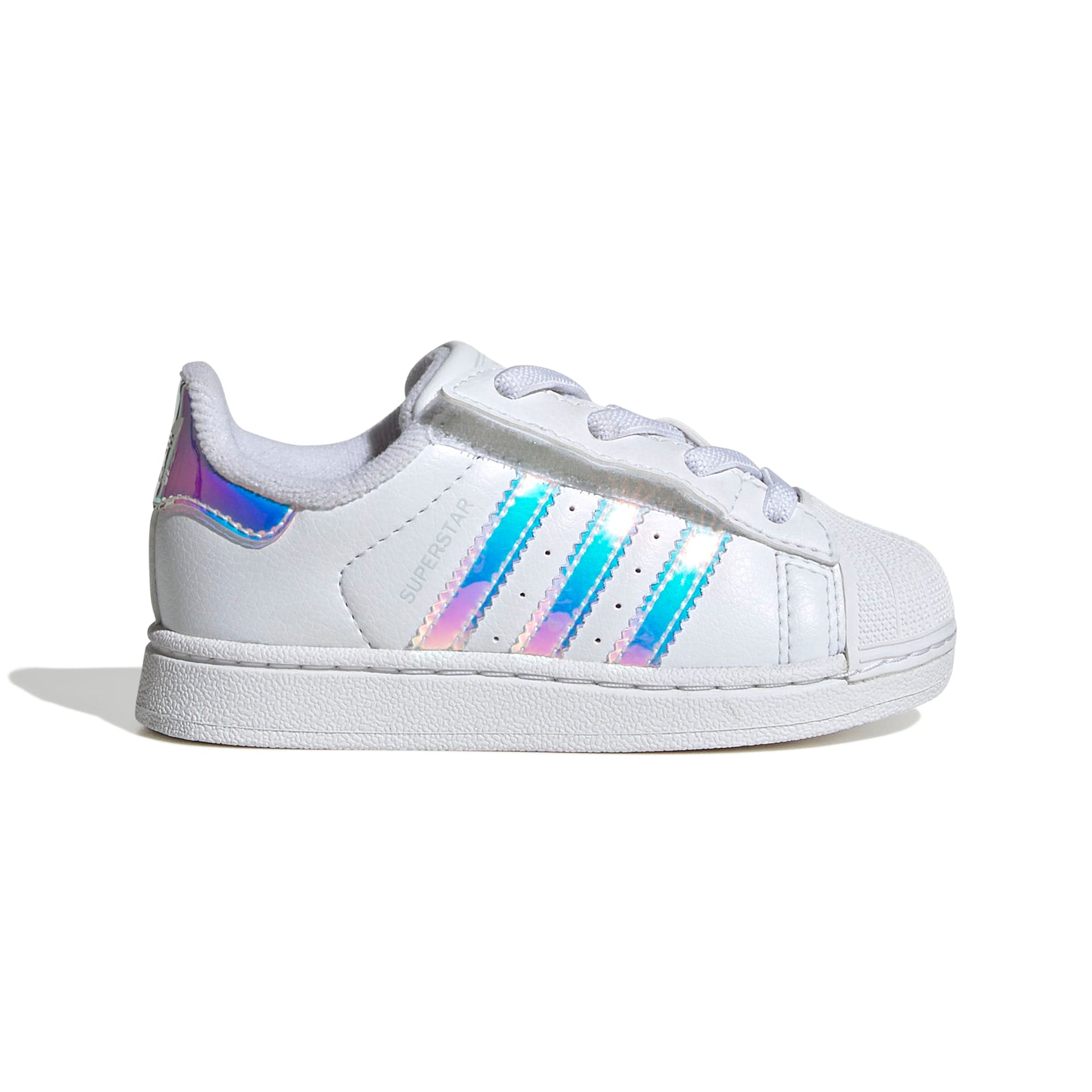 KIDS ADIDAS SUPERSTAR II COMFORT CLOSURE ELASTIC LACE (CLOUD WHITE / S