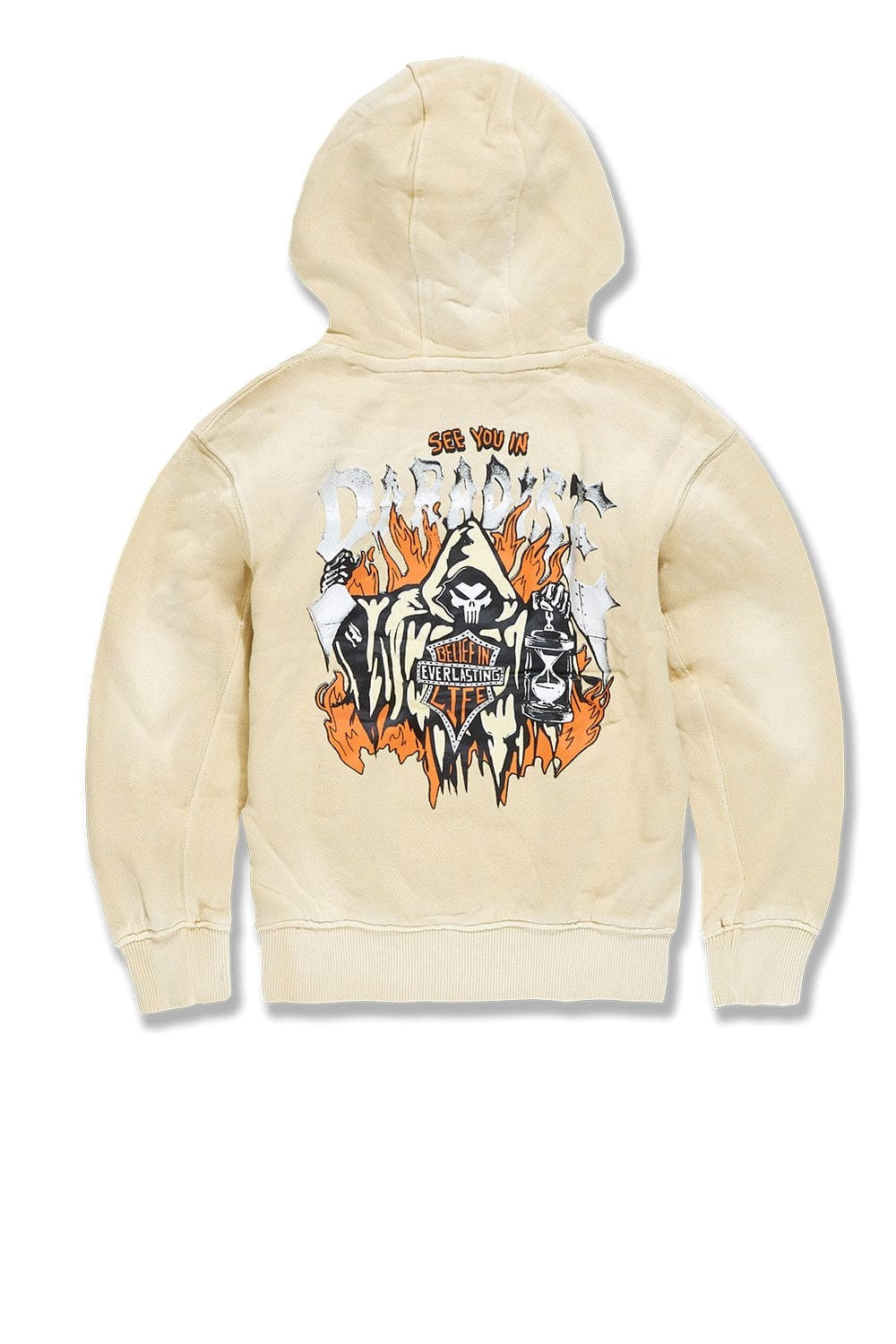 KIDS JORDAN CRAIG AFTERLIFE PULLOVER HOODIE (KHAKI)