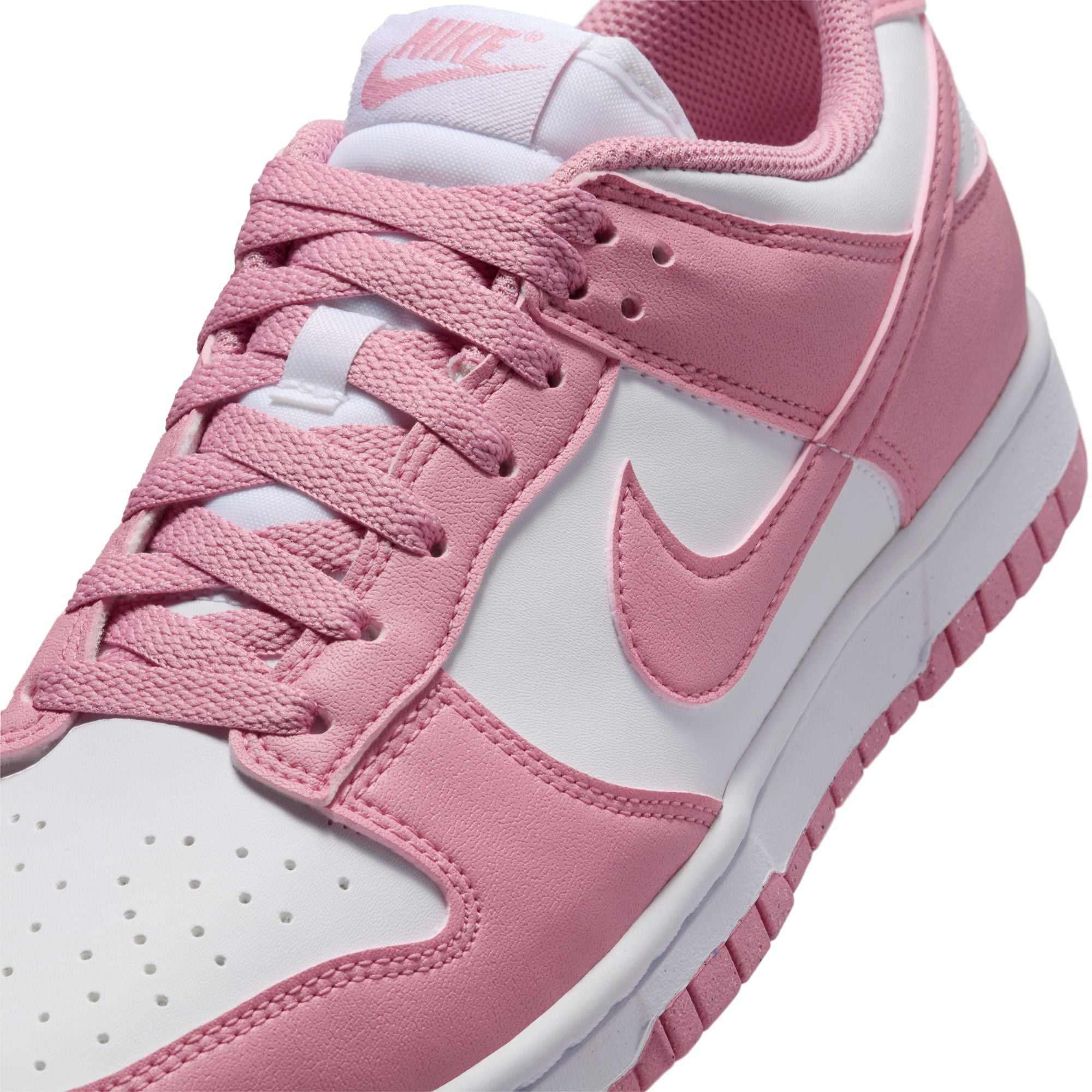 WOMENS NIKE DUNK LOW NEXT NATURE (WHITE/ELEMENTAL PINK)