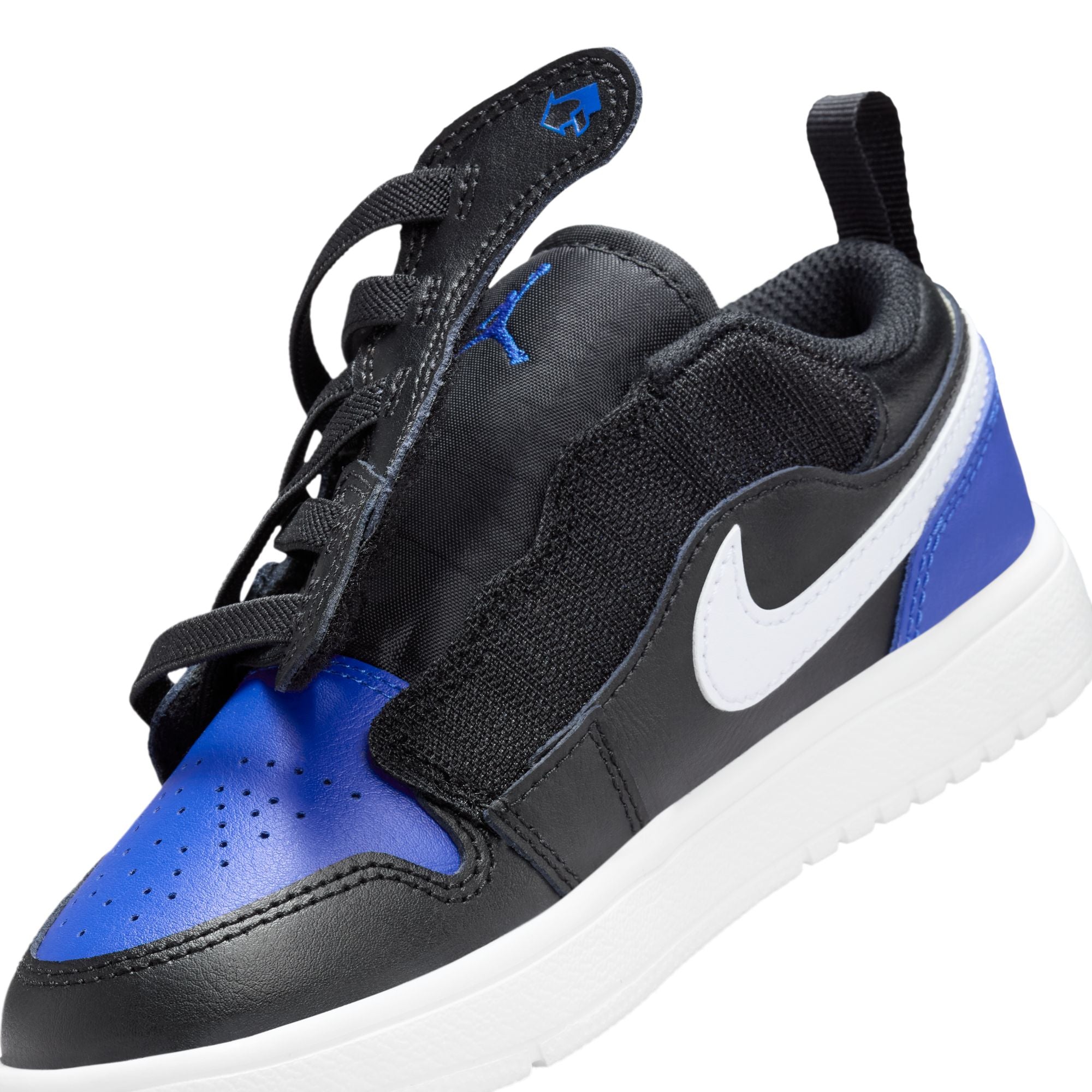 KIDS JORDAN 1 LOW ALT PS (BLACK/WHITE/GAME ROYAL)