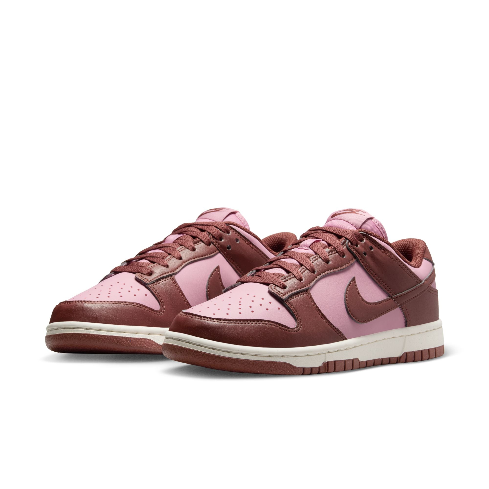 WOMENS NIKE DUNK LOW NEXT NATURE (WHITE/ELEMENTAL PINK/DARK PONY/SAIL)