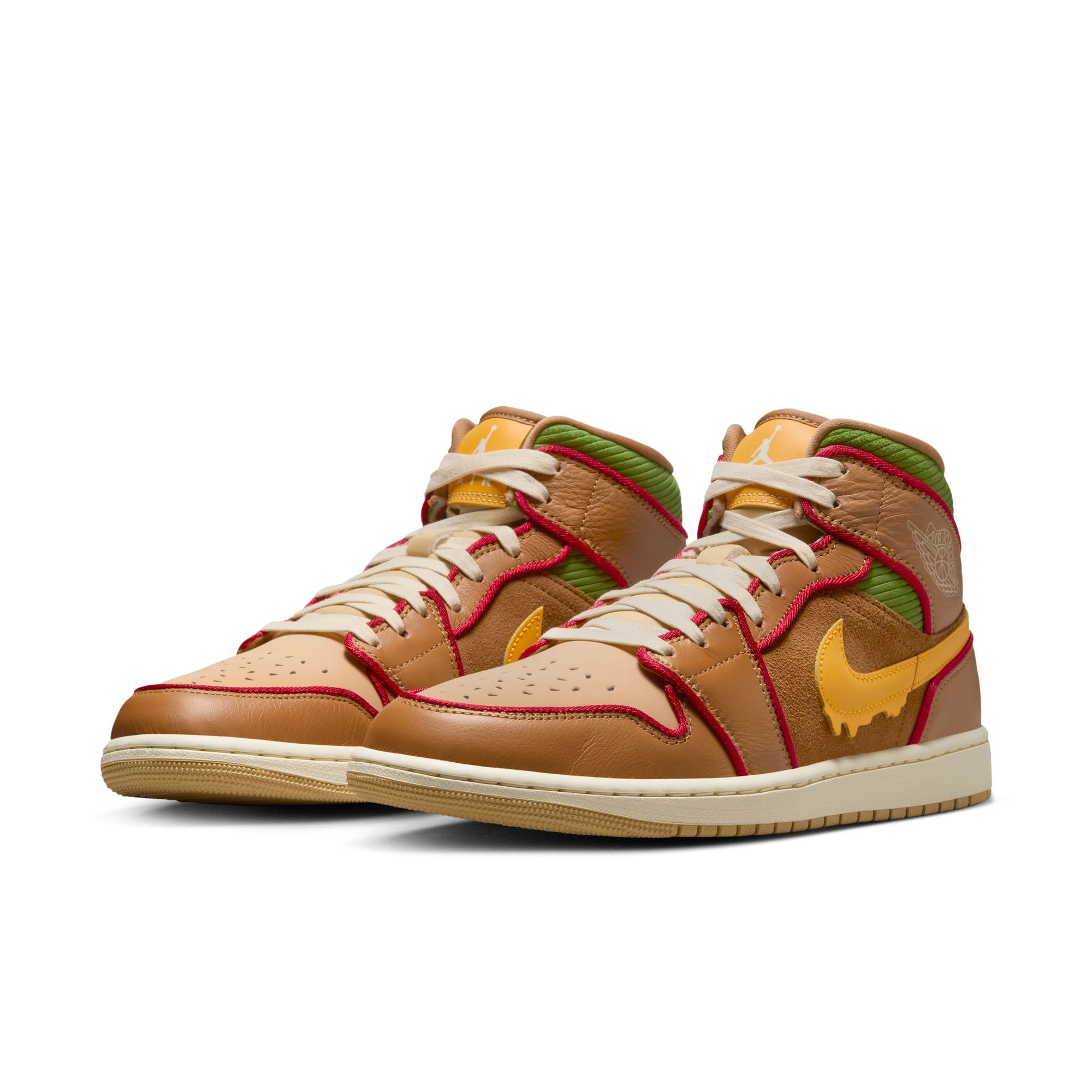 MENS AIR JORDAN 1 MID SE (CHEESEBURGER)
