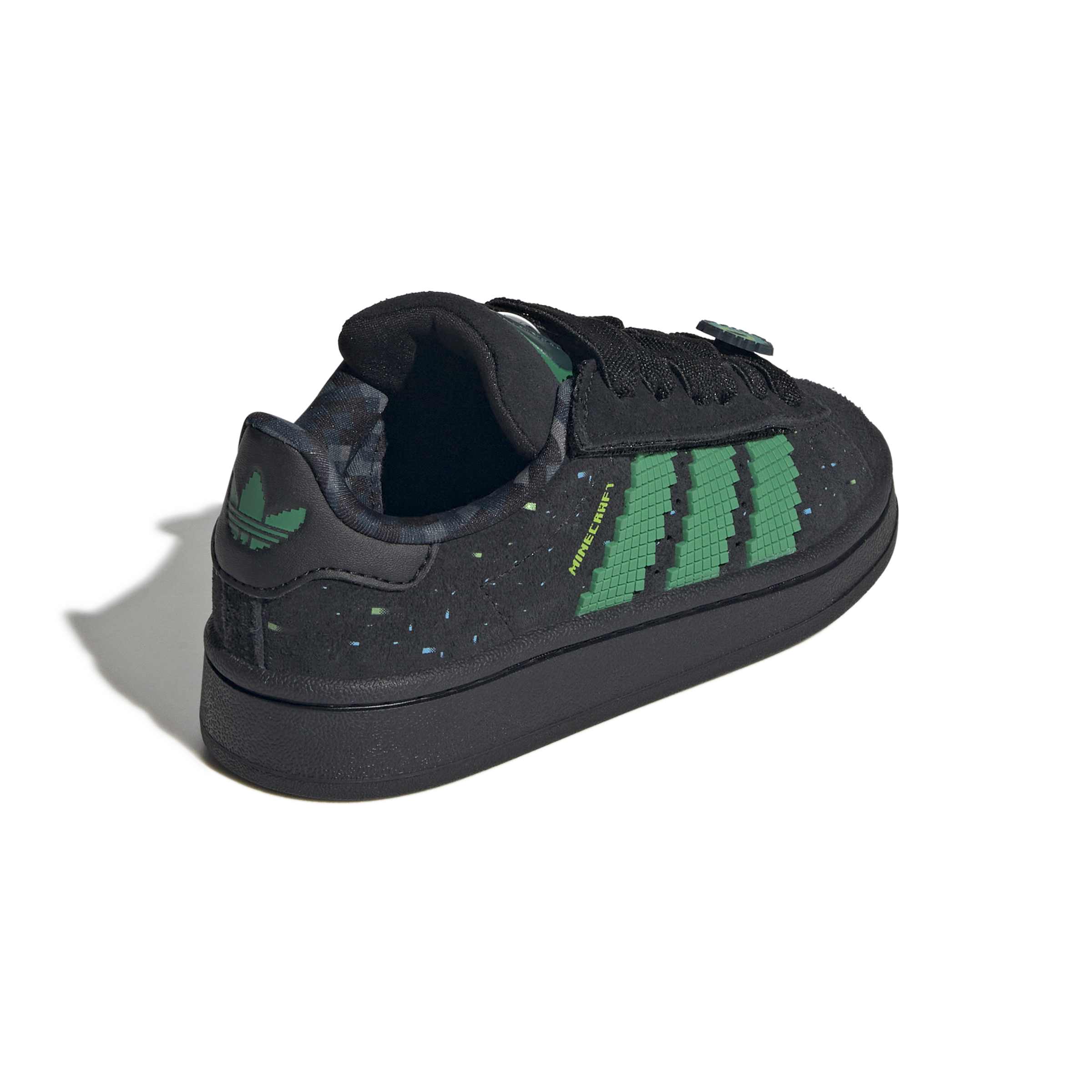 KIDS ADIDAS MINECRAFT CAMPUS 00s CF EL C (CORE BLACK / SEMI COURT GREEN / SEMI SOLAR GREEN)
