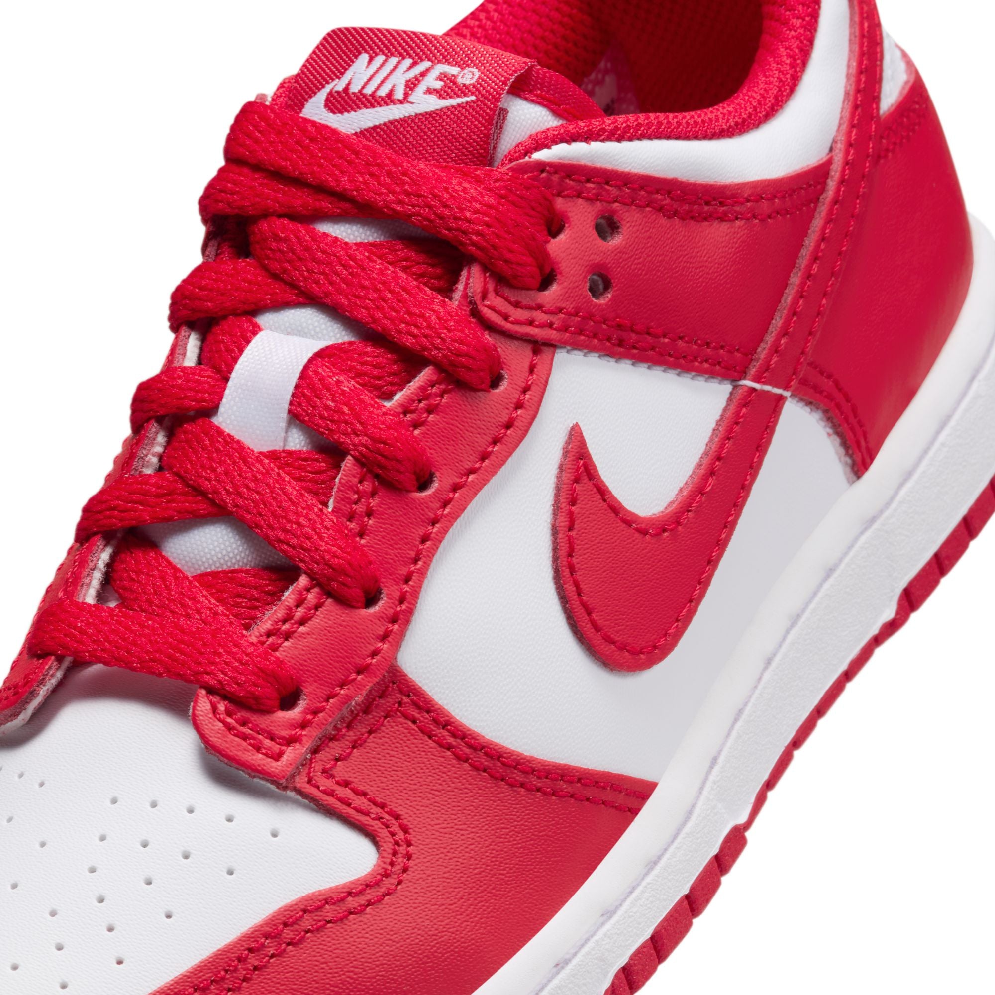 KIDS NIKE DUNK LOW PSE (WHITE/UNIVERSITY RED)