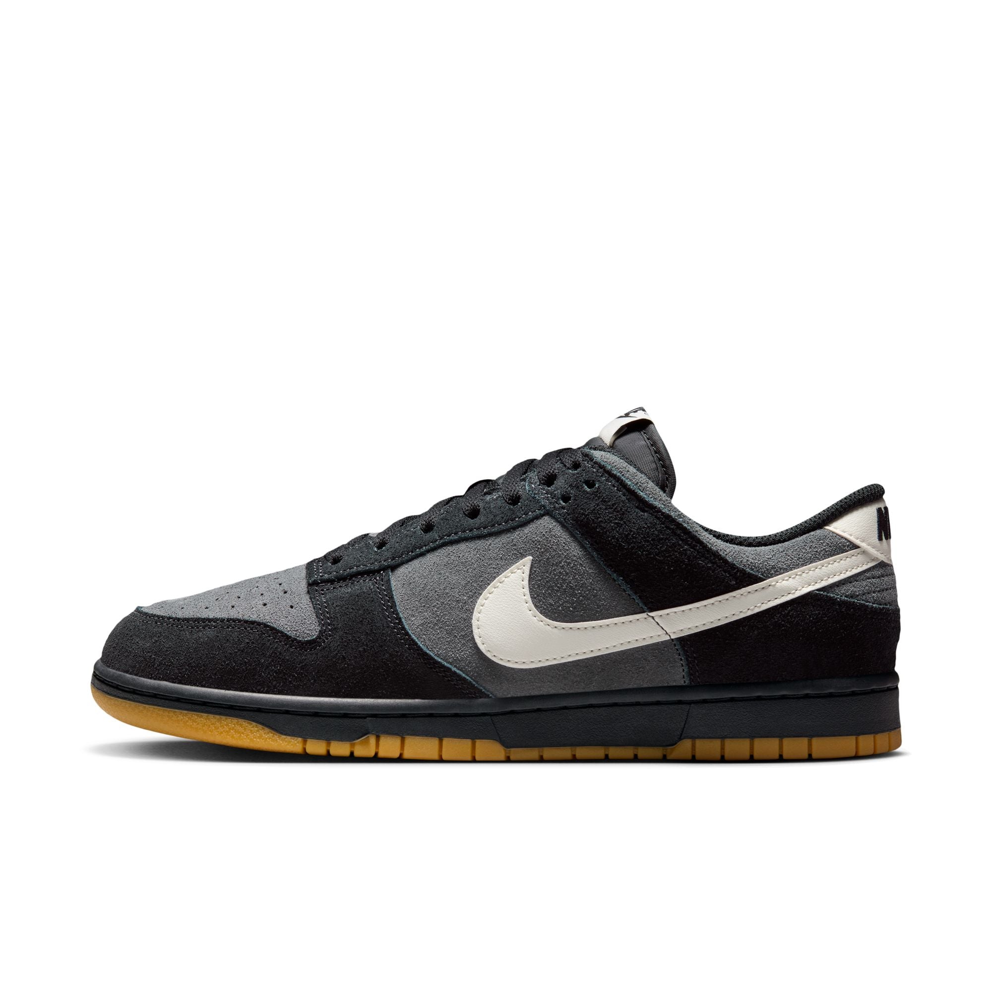 MENS NIKE DUNK LOW RETRO SE (BLACK/PALE IVORY/ANTHRACITE)