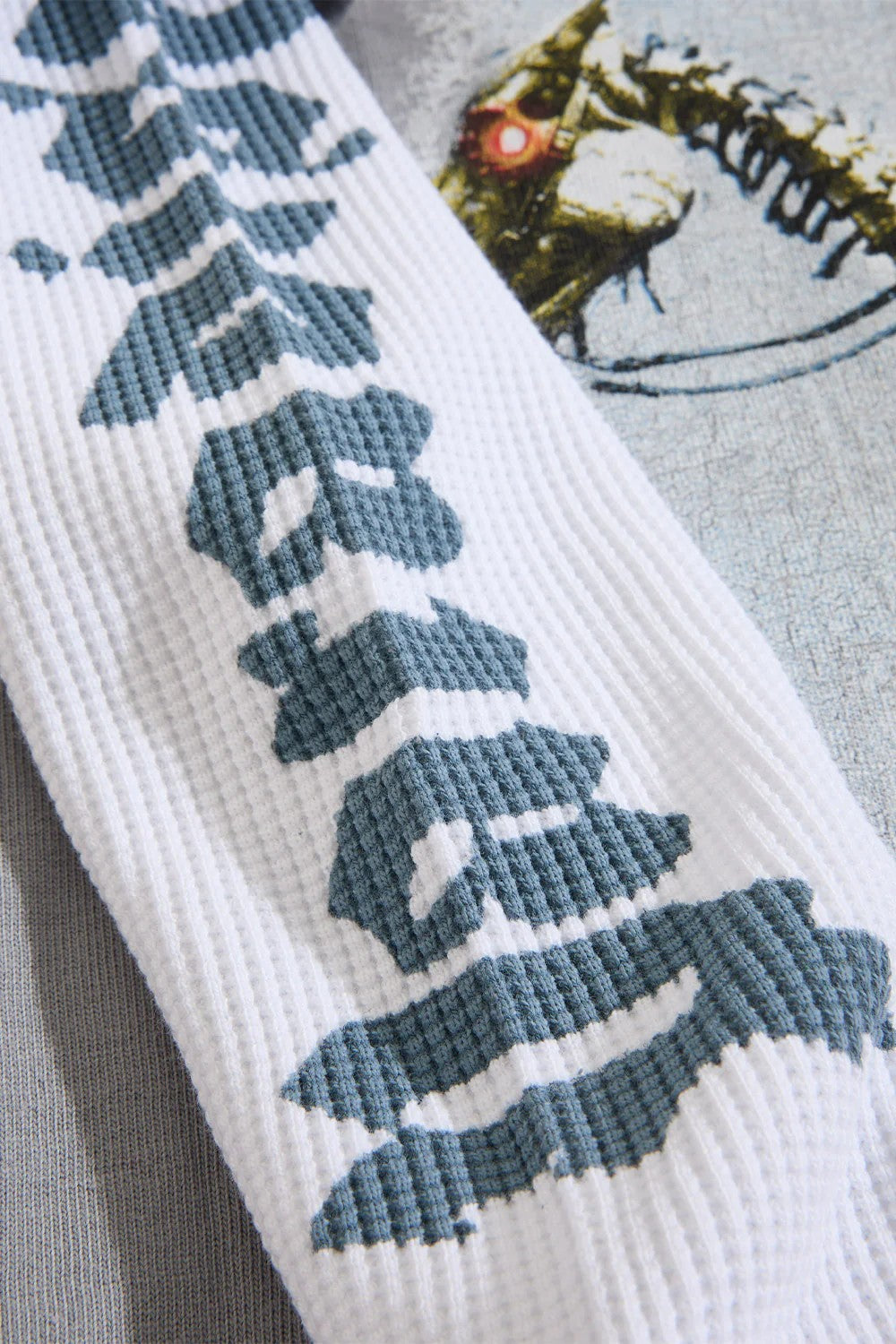 KIDS JORDAN CRAIG NIGHT RIDER WAFFLE THERMAL T-SHIRT (GREY)