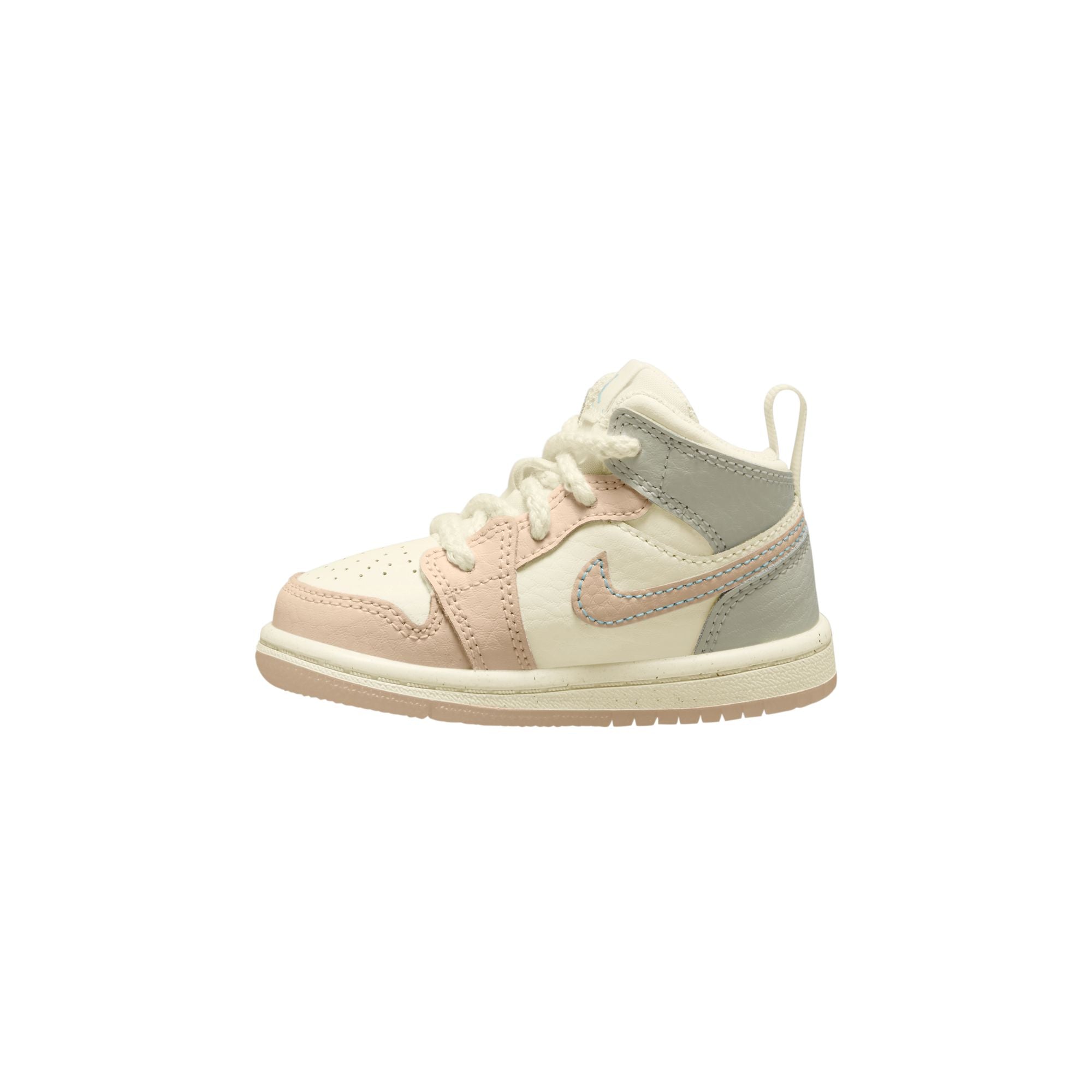 KIDS JORDAN 1 MID SE TD (SAIL/GUAVA ICE/SEA GLASS/GLACIER BLUE)