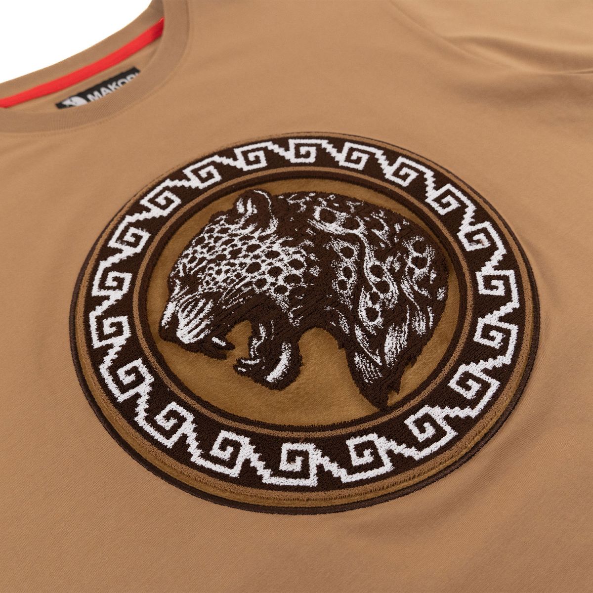 MENS MAKOBI PANTERA T-SHIRT (MOCHA)