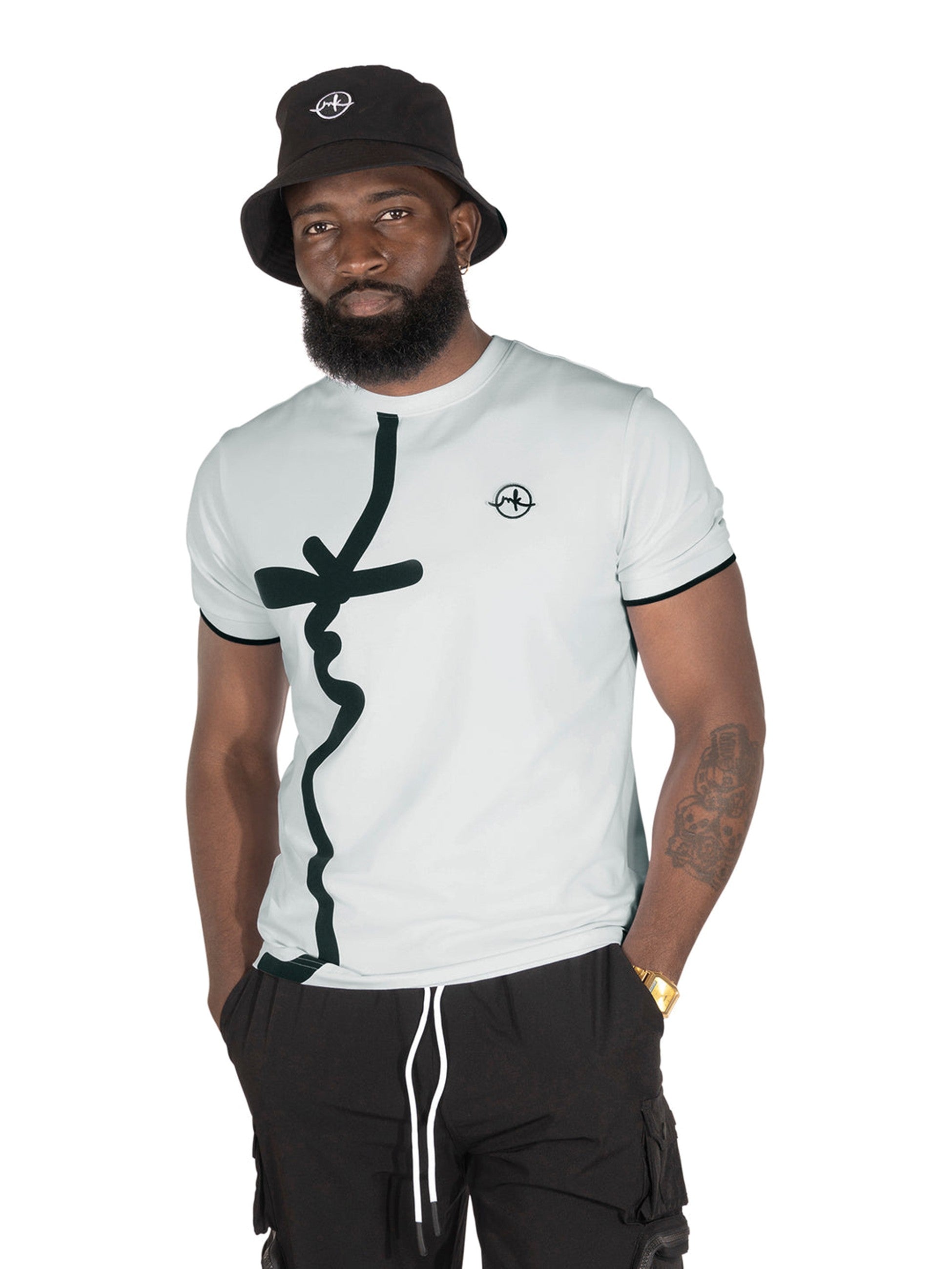 MENS MAKOBI SORRENTO MK T-SHIRT (WHITE)