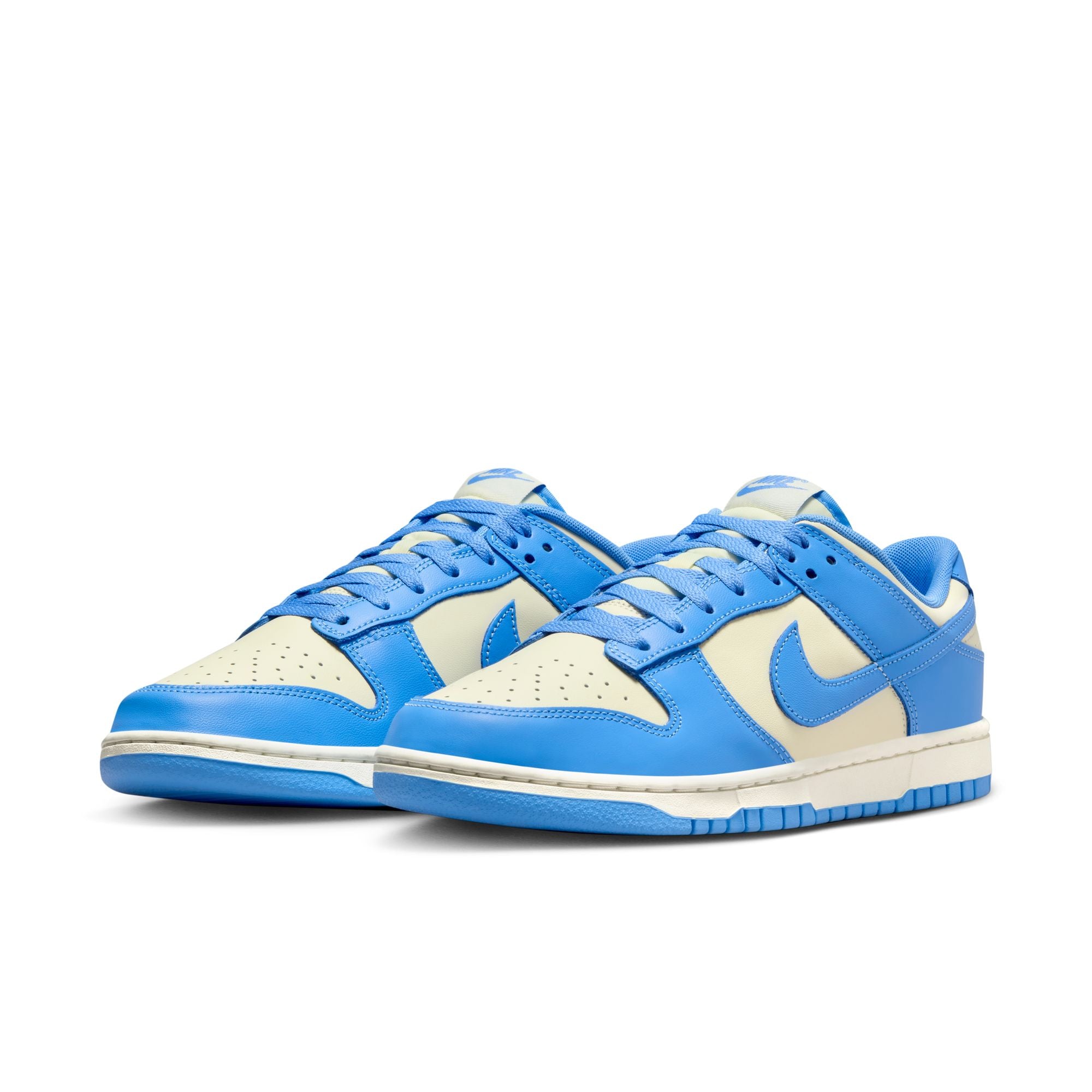 MENS NIKE DUNK LOW RETRO (COCONUT MILK/UNIVERSITY BLUE)