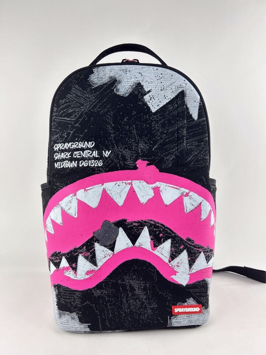 SHARK CENTRAL SORBET HAND PAINTED DLX-COTTON BACKPACK