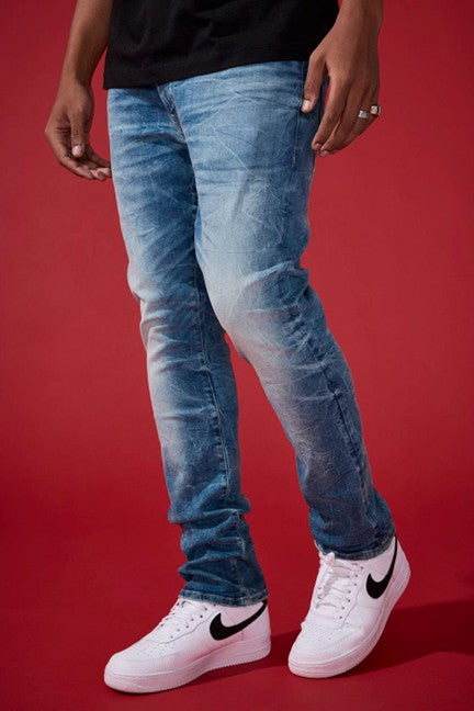 MENS JORDAN CRAIG COLLINS FIT ALEXANDER PURE DENIM (LAGER)