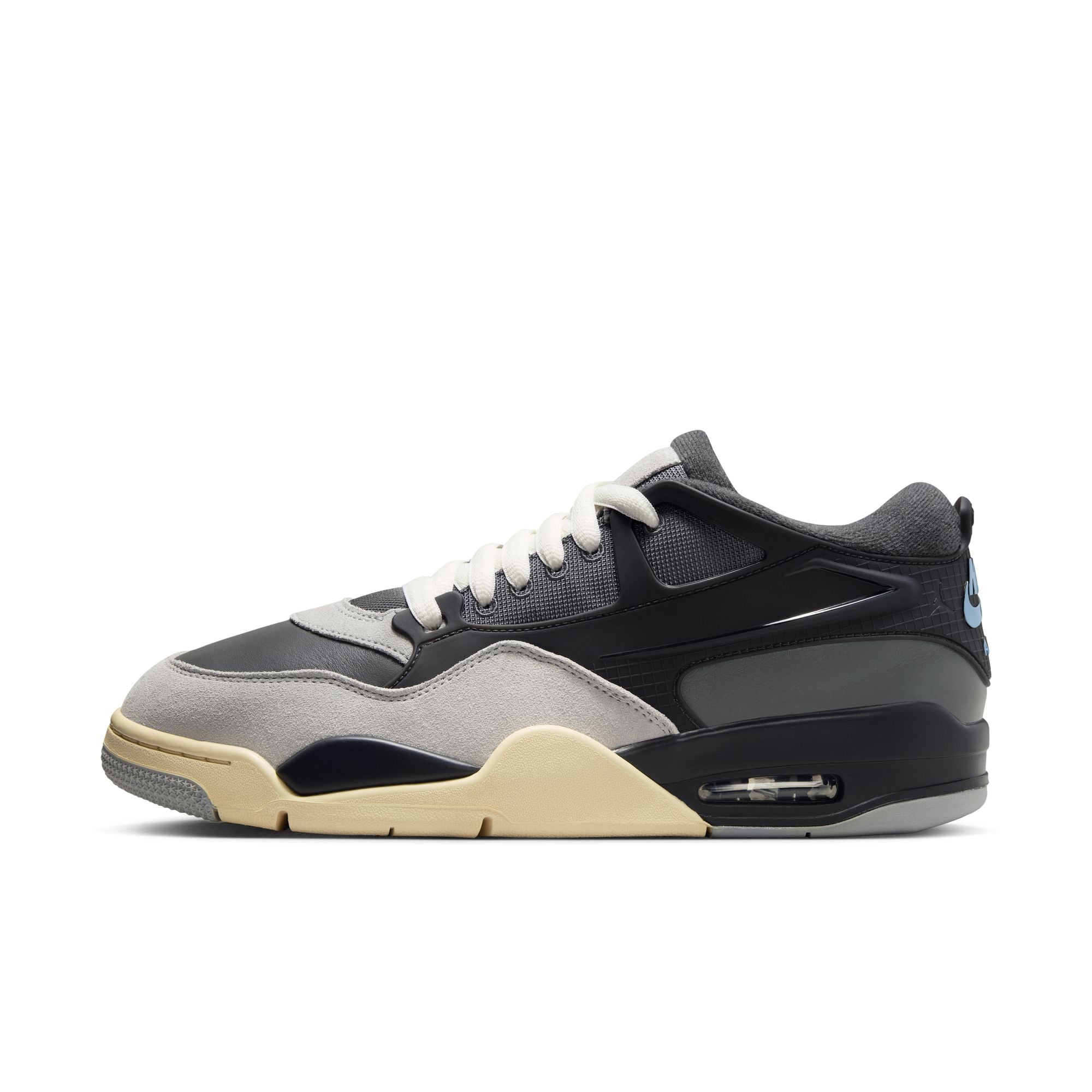 MENS AIR JORDAN 4 RM (IRON GREY/CHAMBRAY/OFF NOIR)