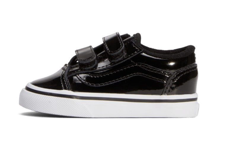 KIDS VANS OLD SKOOL V TD (BLACK PATENT)