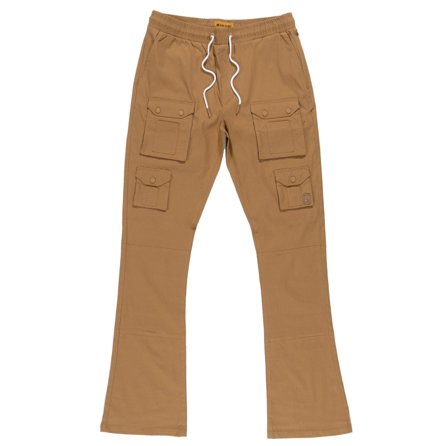 MENS MAKOBI COLTON 34” STACK NYLON/SPANDEX SWEAT PANT (MOCHA)