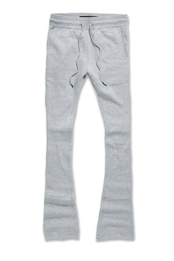 MENS JORDAN CRAIG UPTOWN STACKED SWEATPANT (HEATHER GREY)