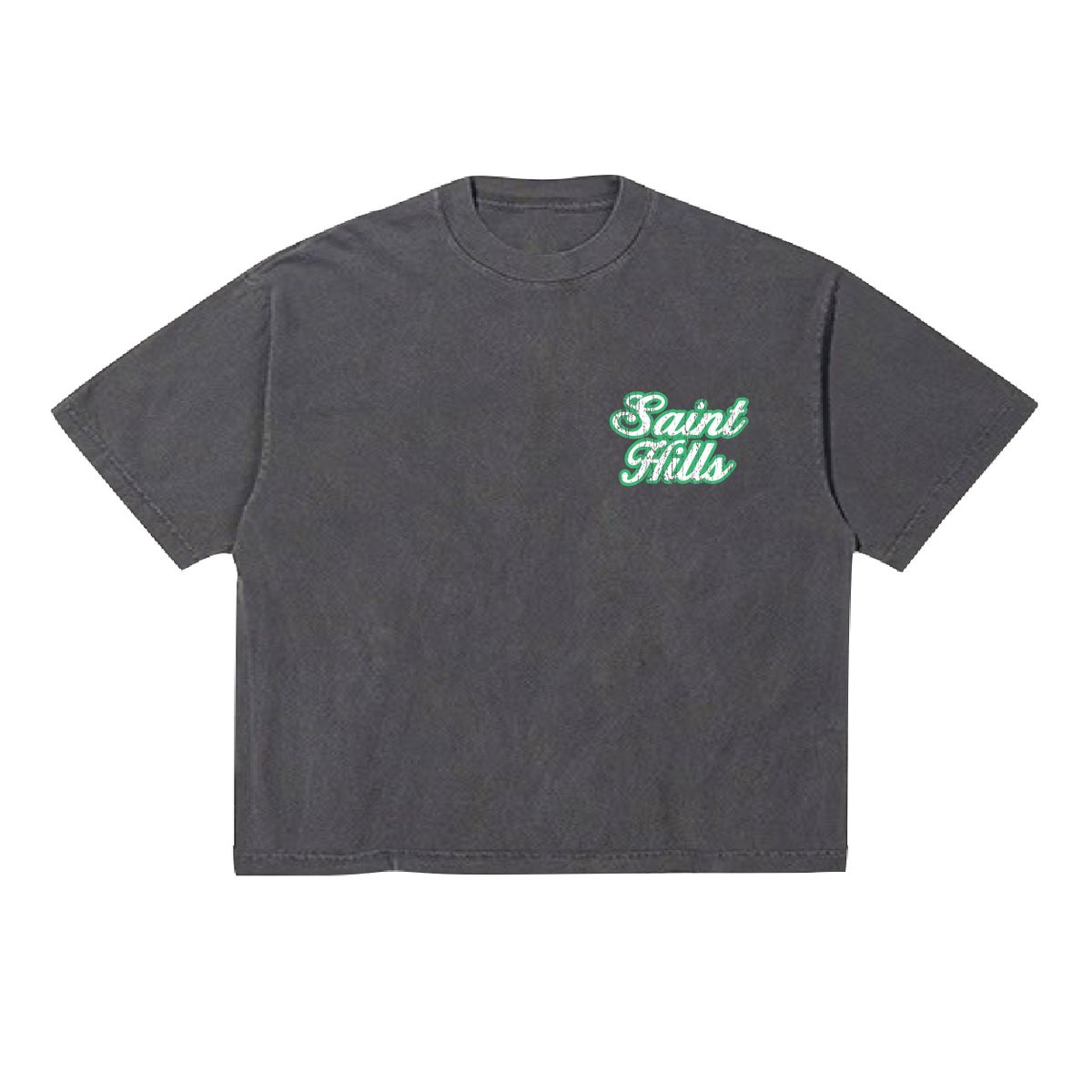MENS SAINT HILLS PEGASUS OVERSIZED CROP SHIRT (VINTAGE BLACK)