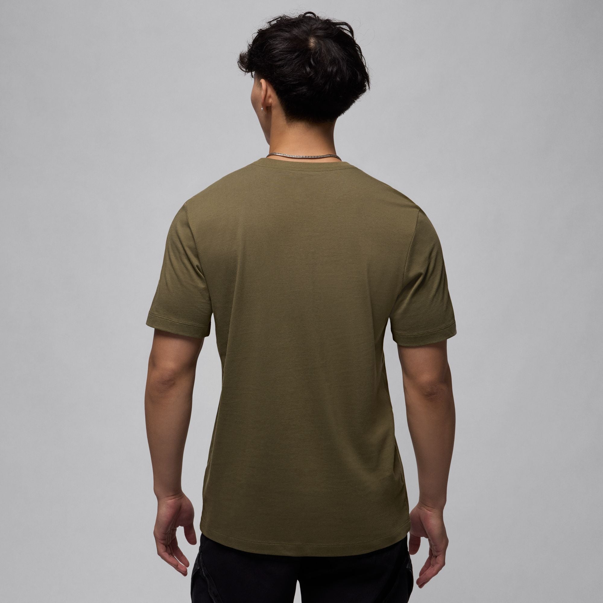 JUMPMAN FLIGHT HBR TEE (MEDIUM OLIVE/WHITE)