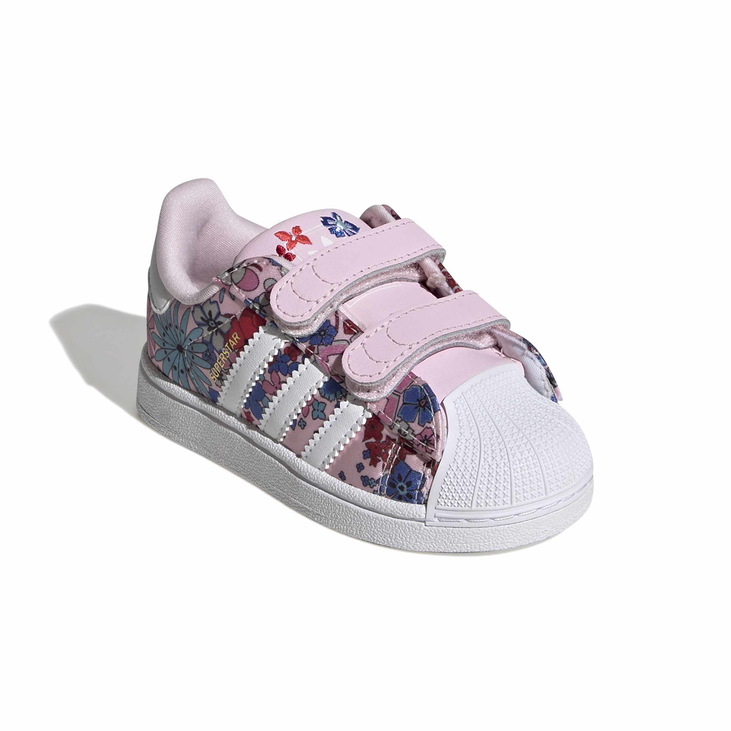 KIDS ADIDAS LIBERTY LONDON SUPERSTAR II COMFORT CLOSURE I (CLEAR PINK / CLOUD WHITE / LIGHT PINK)