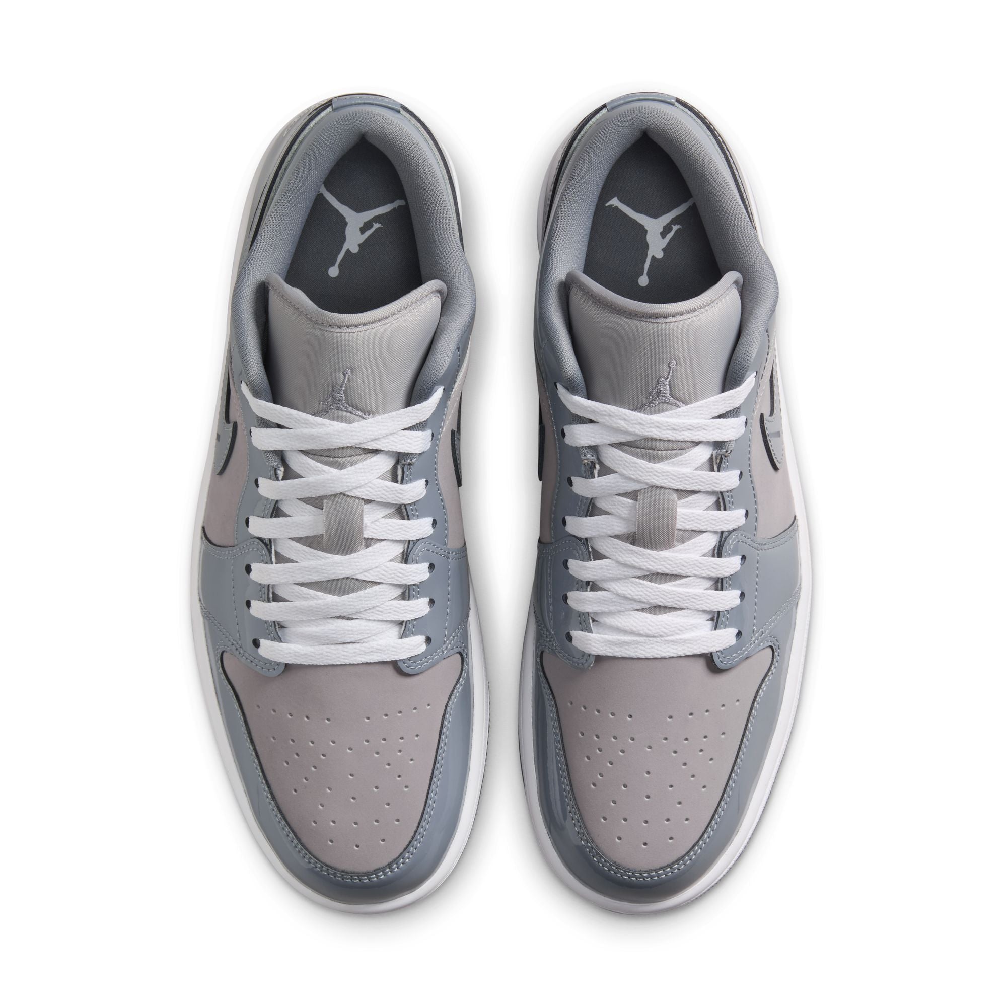 MENS AIR JORDAN 1 LOW SE (MEDIUM GREY/COOL GREY/WHITE)