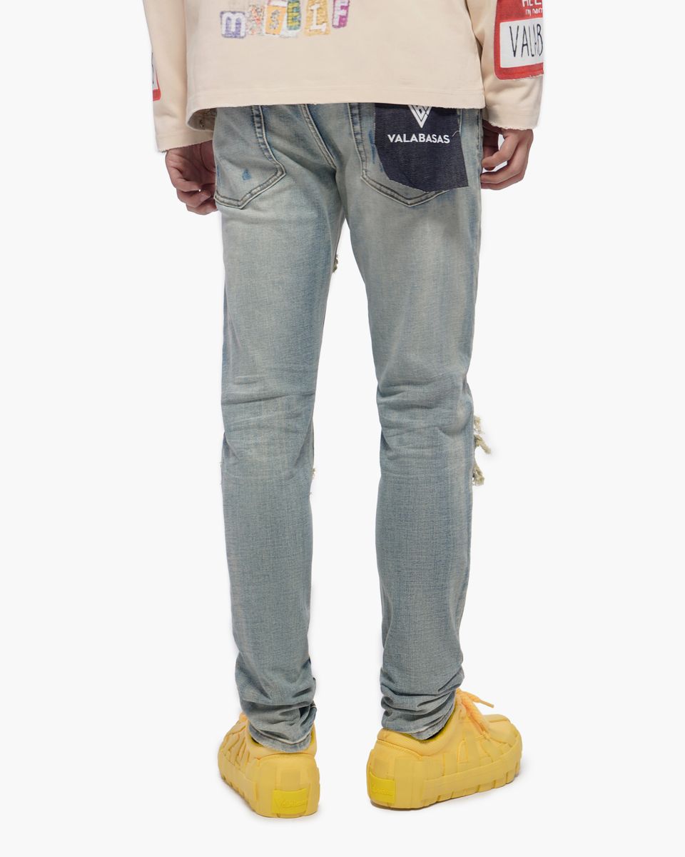 MENS VALABASAS SOLMERE SKINNY JEAN (LIGHT BLUE)