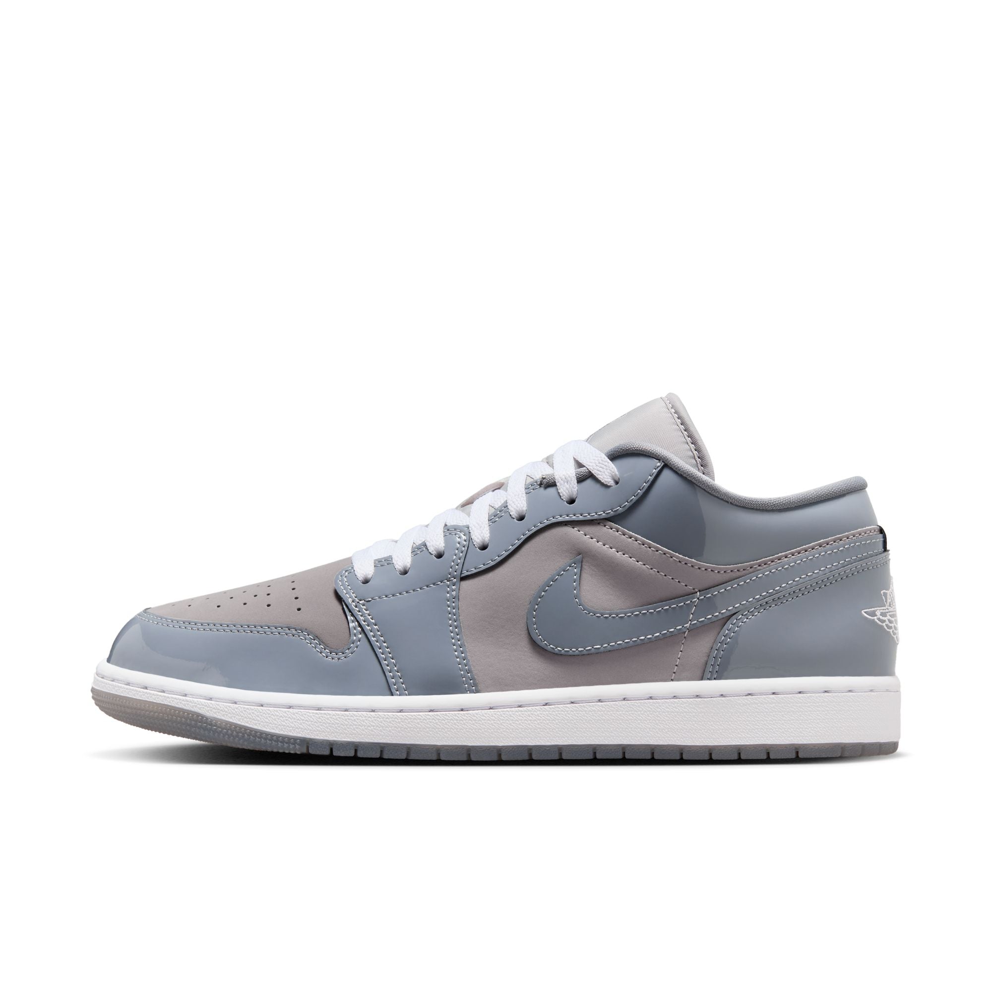 MENS AIR JORDAN 1 LOW SE (MEDIUM GREY/COOL GREY/WHITE)