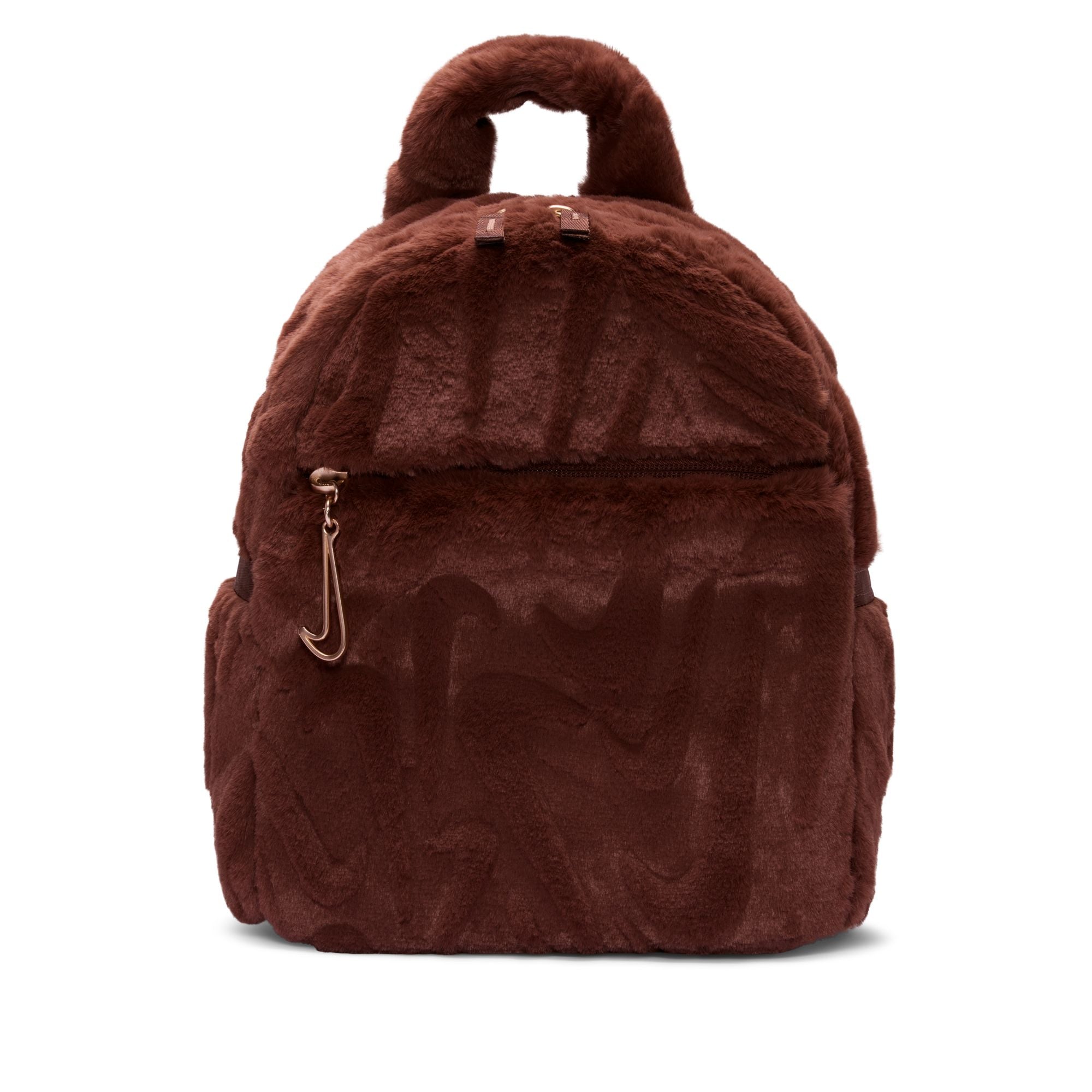 NIKE SPORTSWEAR FAUX FUR MINI BACKPACK (FAUNA BROWN)