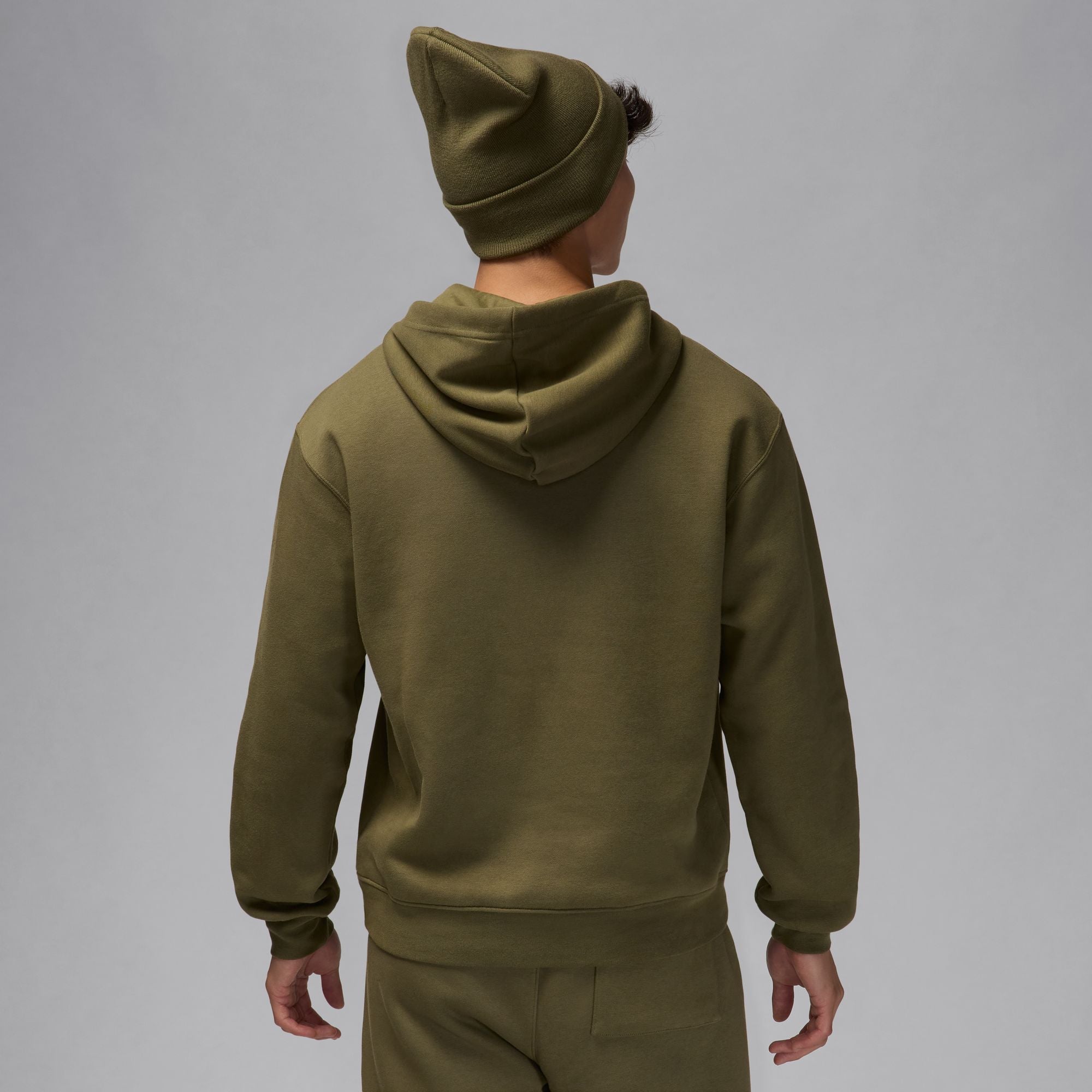 MENS JORDAN ESSENTIALS STRETCH HOODIE (MEDIUM OLIVE)