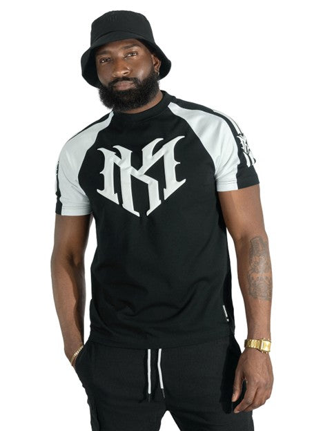 MENS MAKOBI ADORNI REGLAN SHIRT (BLACK)