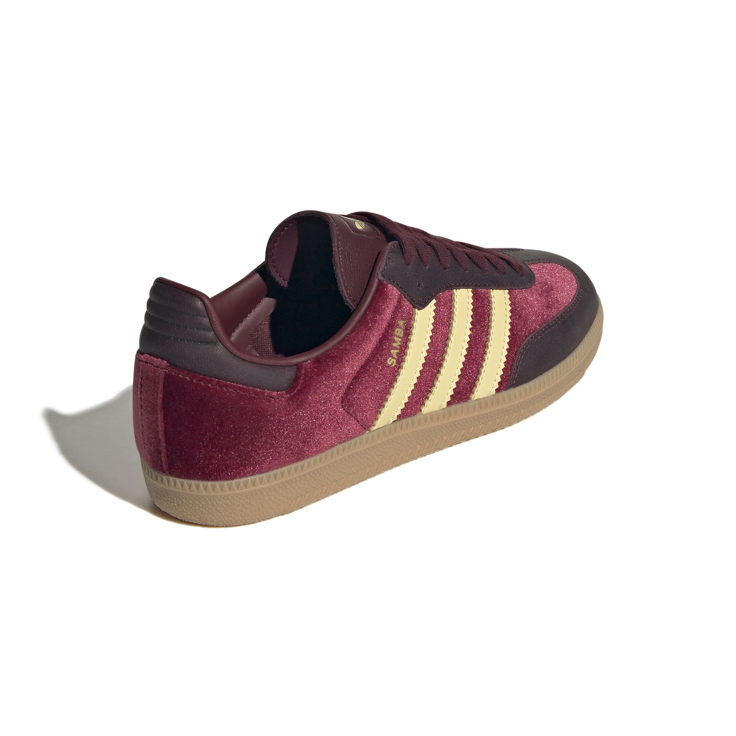 WOMENS ADIDAS SAMBA OG (RED/MAROON/GUM)