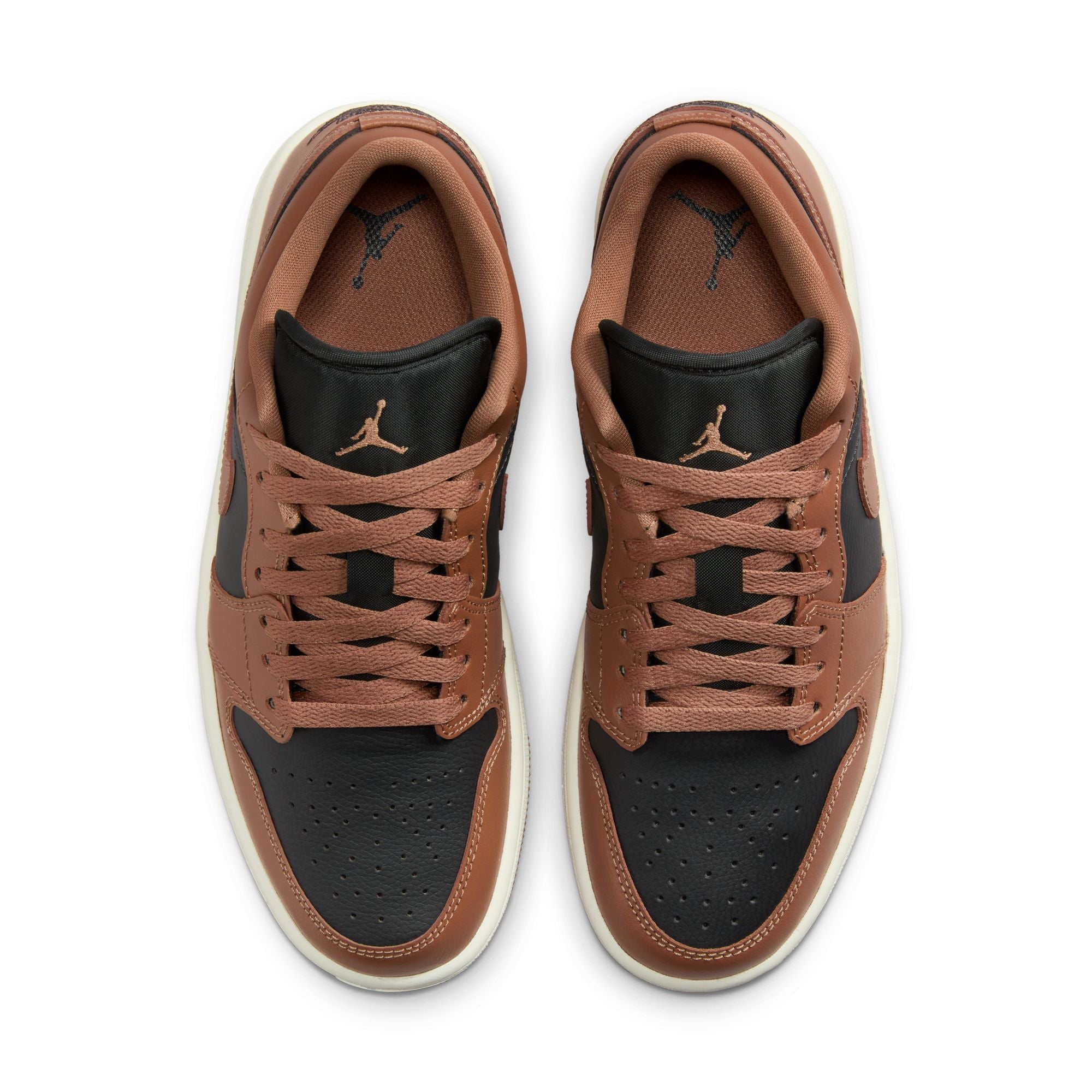 WOMENS AIR JORDAN 1 LOW (OFF NOIR/ARCHAEO BROWN)