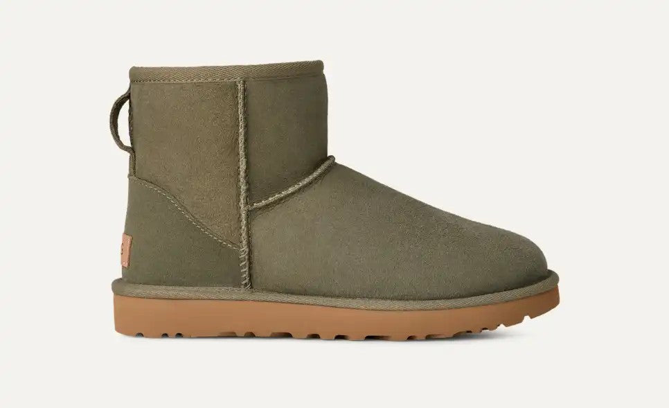 WOMENS UGG CLASSIC MINI II BOOT (MOSS GREEN)