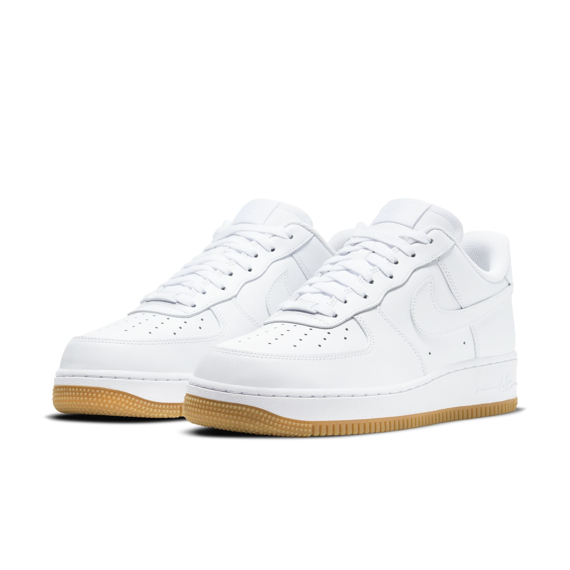 MENS NIKE AIR FORCE 1 '07 (WHITE/GUM)